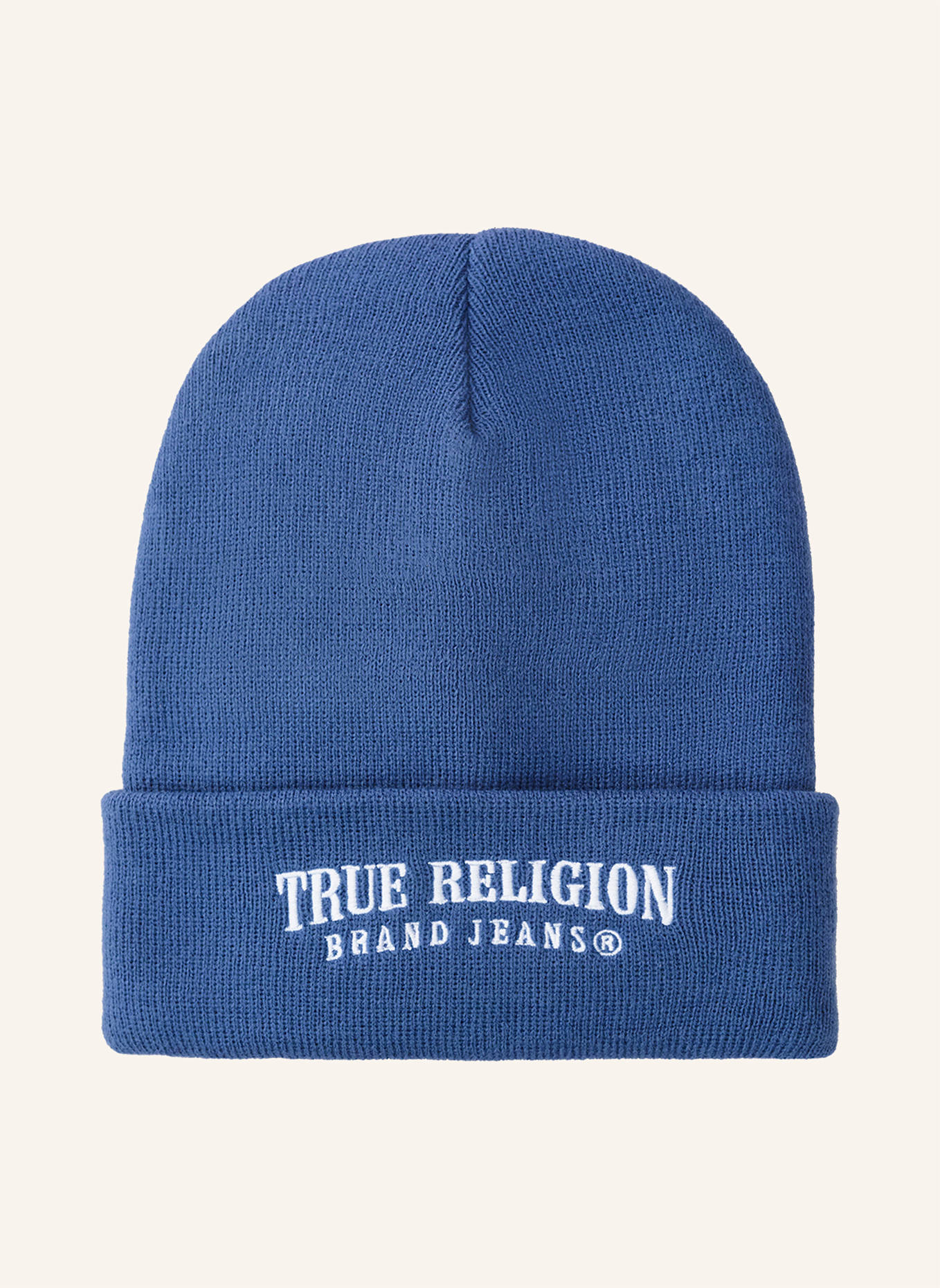 TRUE RELIGION Beanie: BLAU