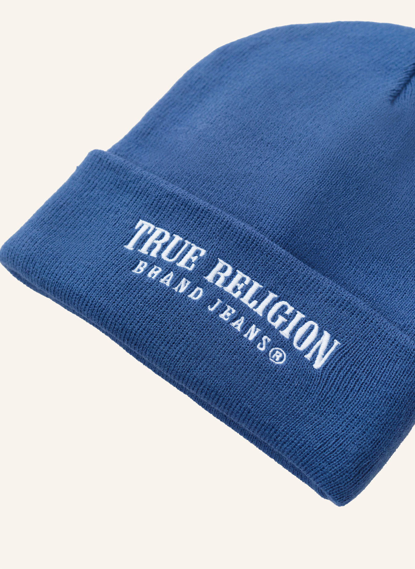 TRUE RELIGION Beanie: BLAU
