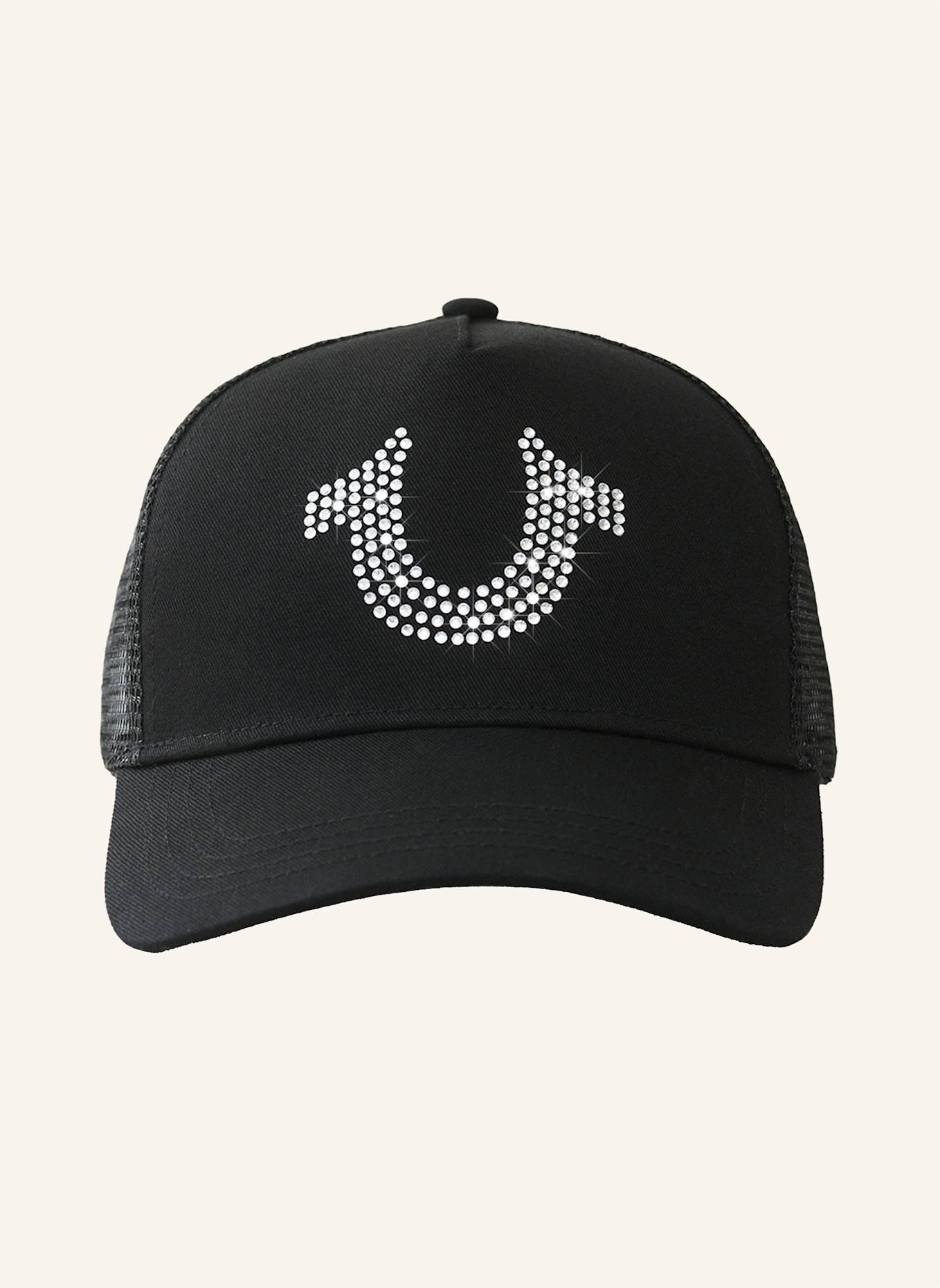 TRUE RELIGION Cap CRYSTAL: SCHWARZ