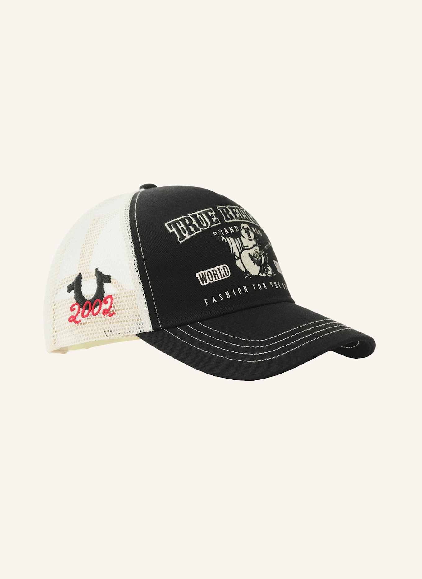 TRUE RELIGION Cap: SCHWARZ/ GRAU