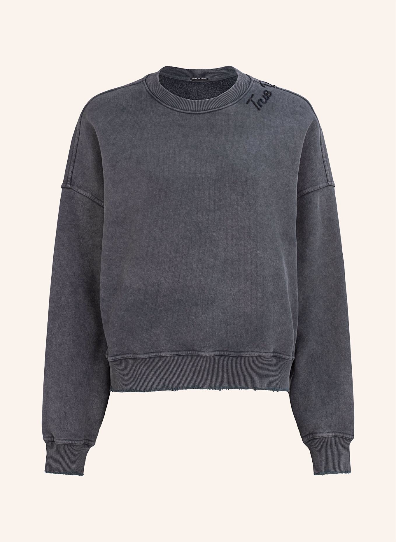 TRUE RELIGION Sweatshirt EMBRO: SCHWARZ