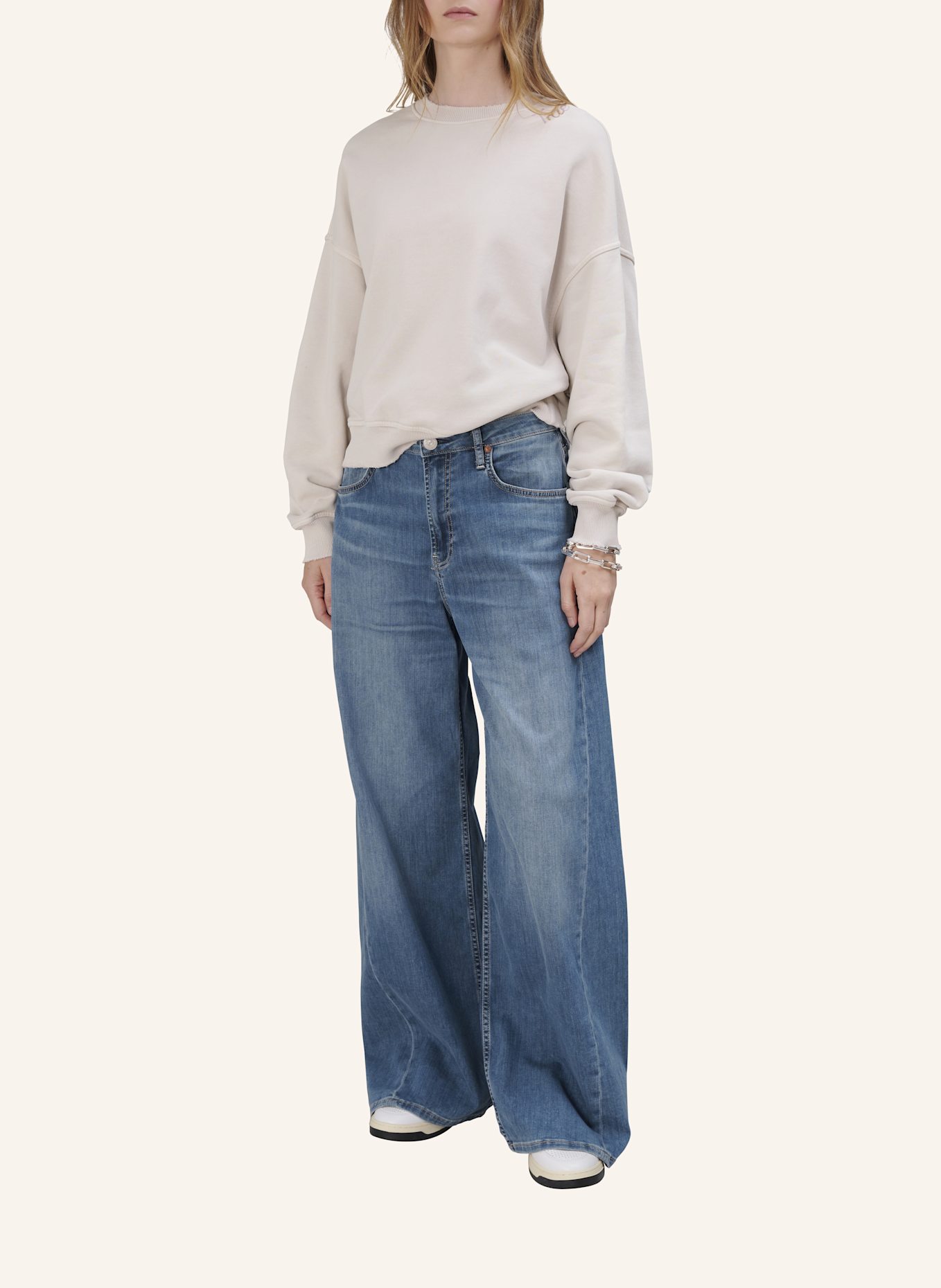 TRUE RELIGION Sweatshirt EMBRO: BEIGE