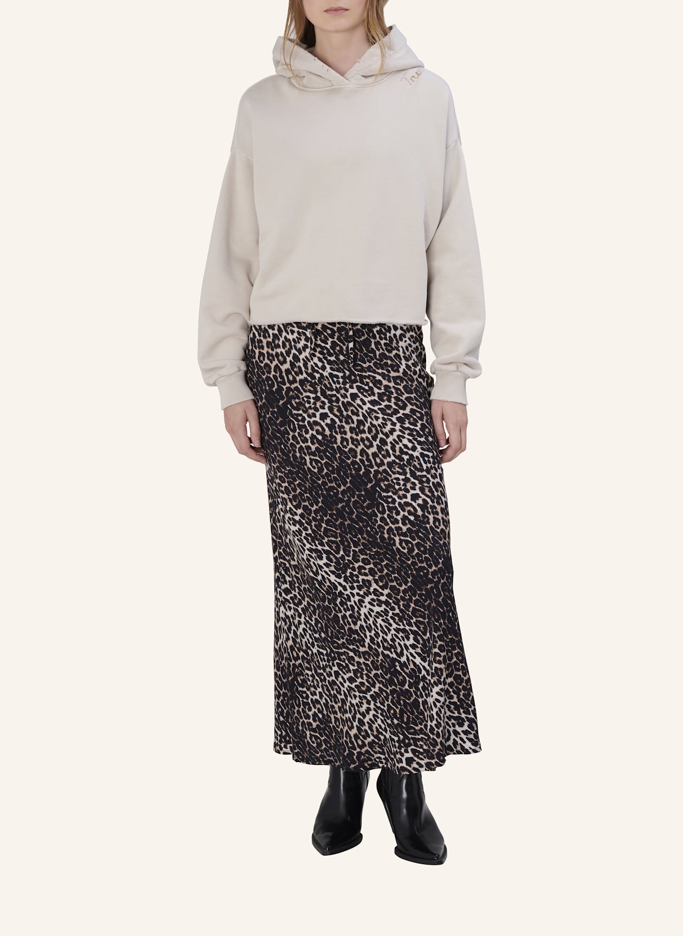 TRUE RELIGION Hoodie EMBRO: BEIGE