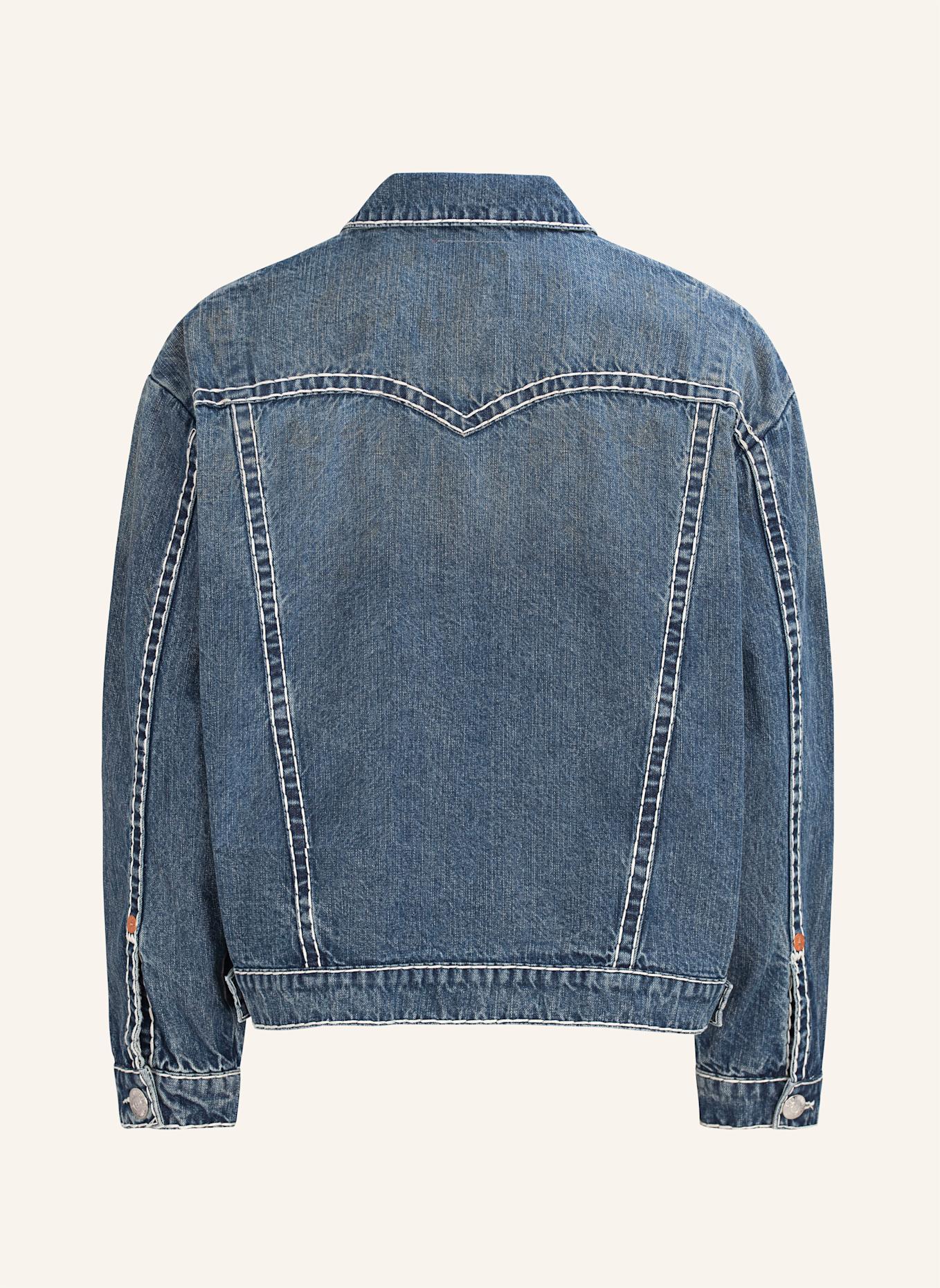 TRUE RELIGION Jeansjacke Oversized: BLAU