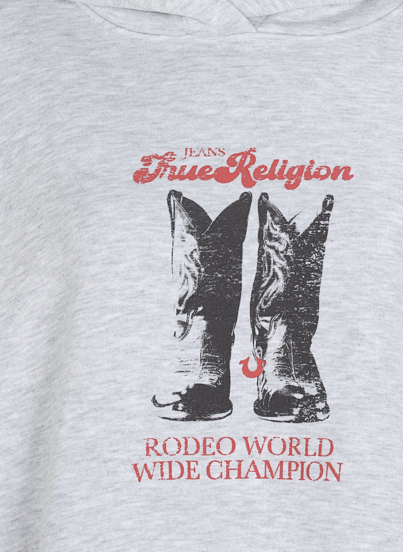 TRUE RELIGION Hoodie BOOTS: GRAU