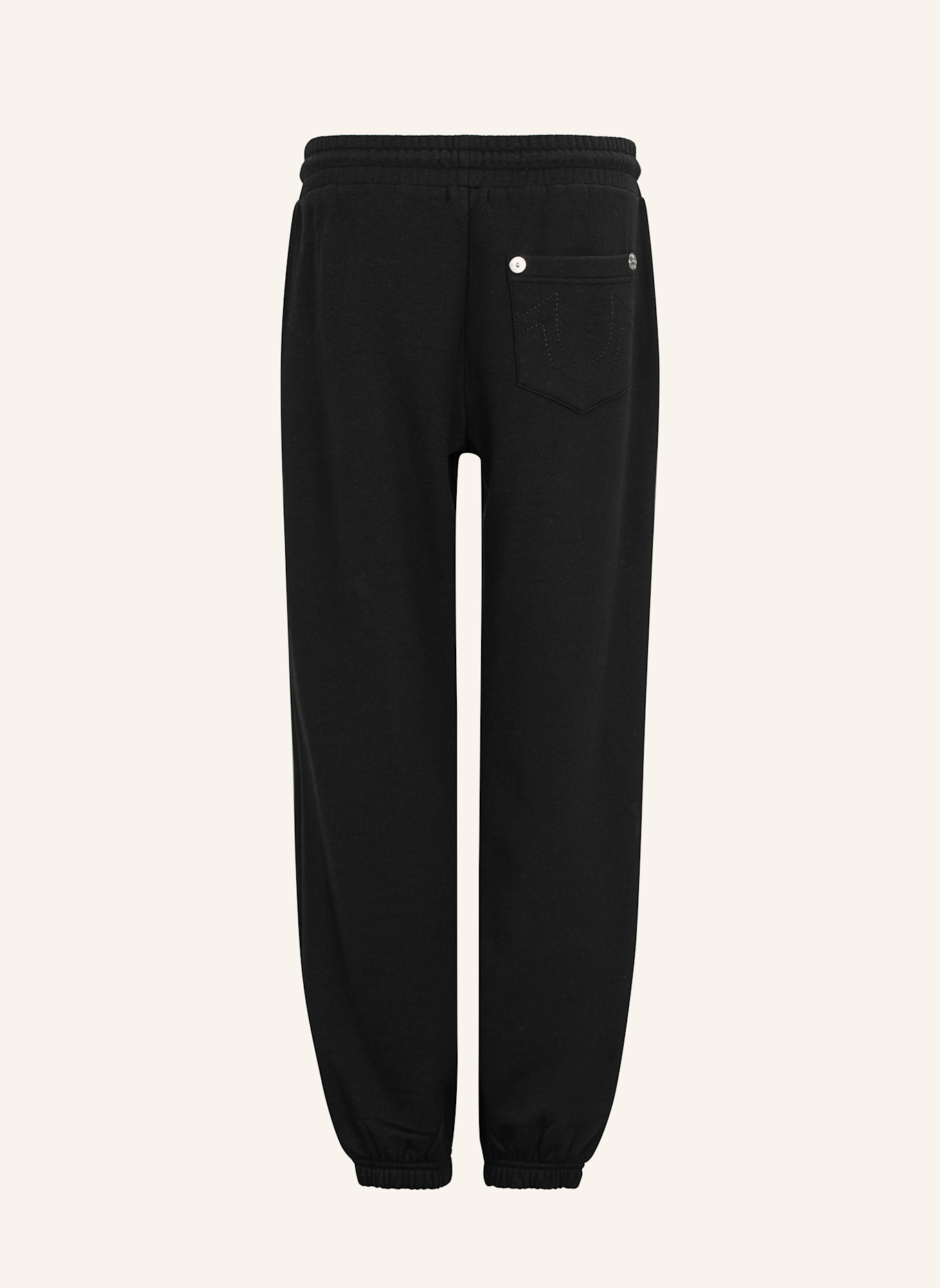 TRUE RELIGION Sweathose STUDDED CARPENTER: SCHWARZ