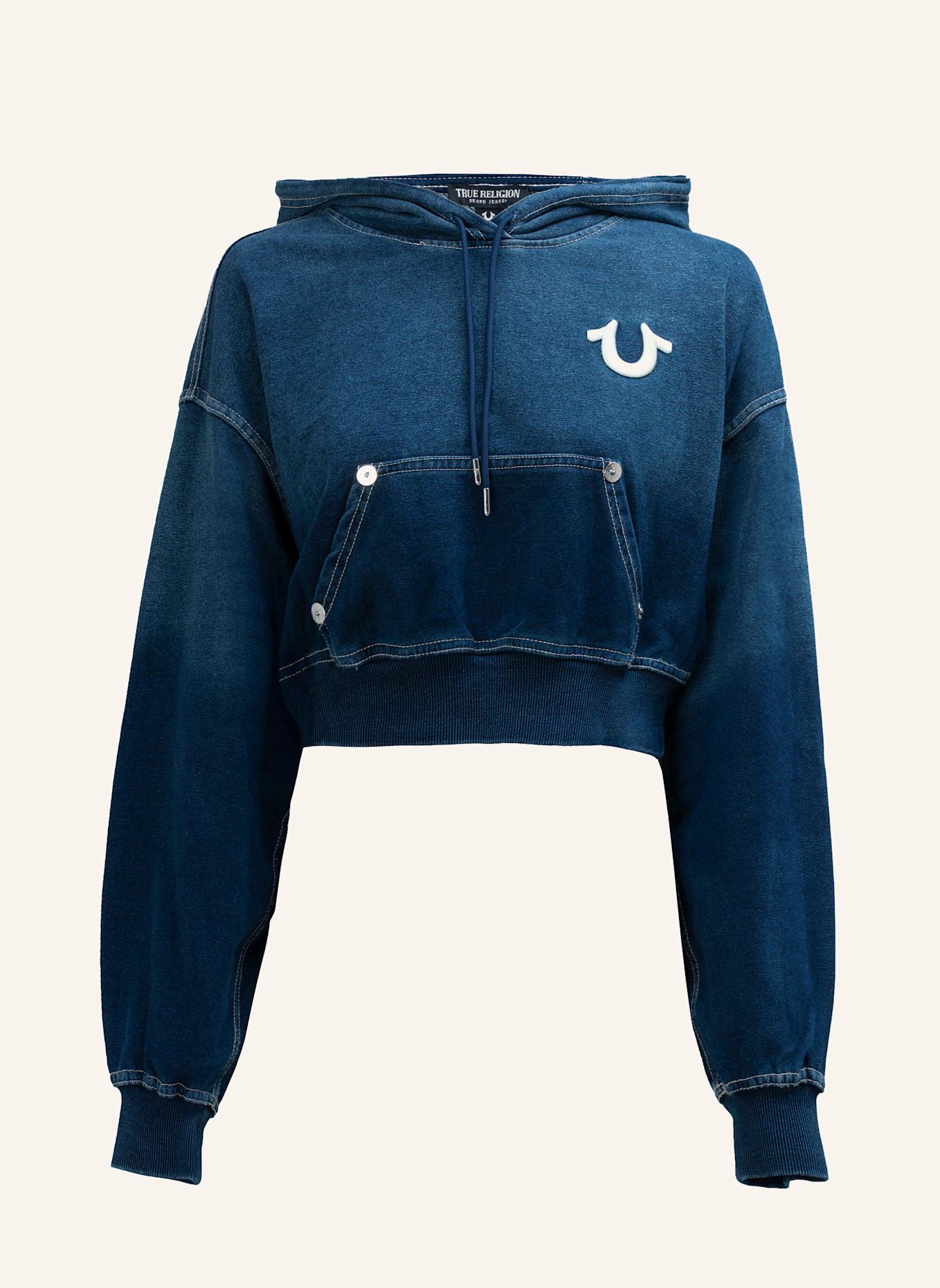 TRUE RELIGION Hoodie: BLAU