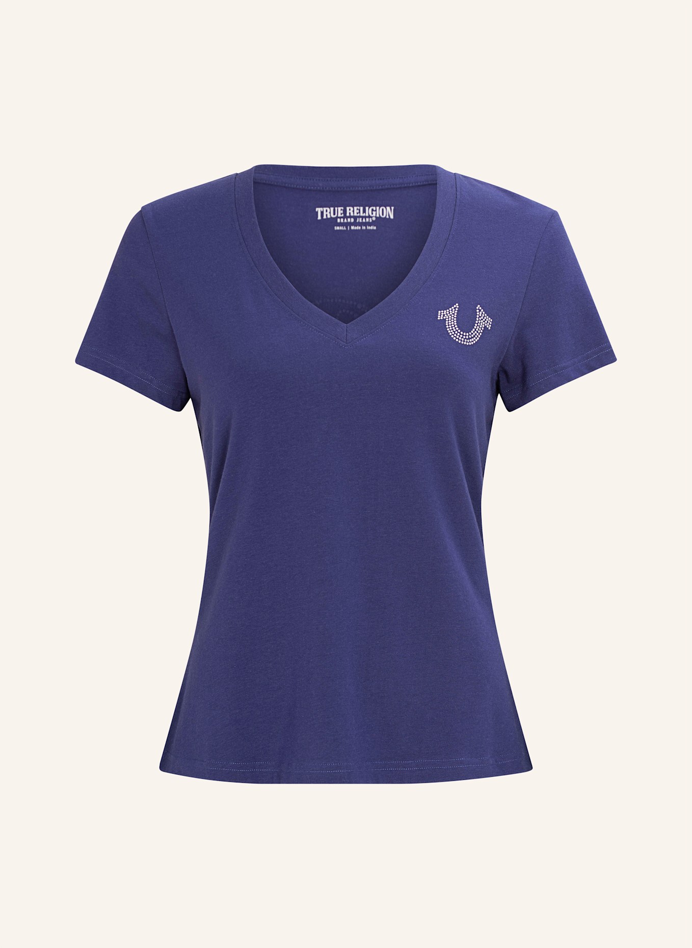 TRUE RELIGION T-Shirt BUDDHA CRYSTAL: BLAU