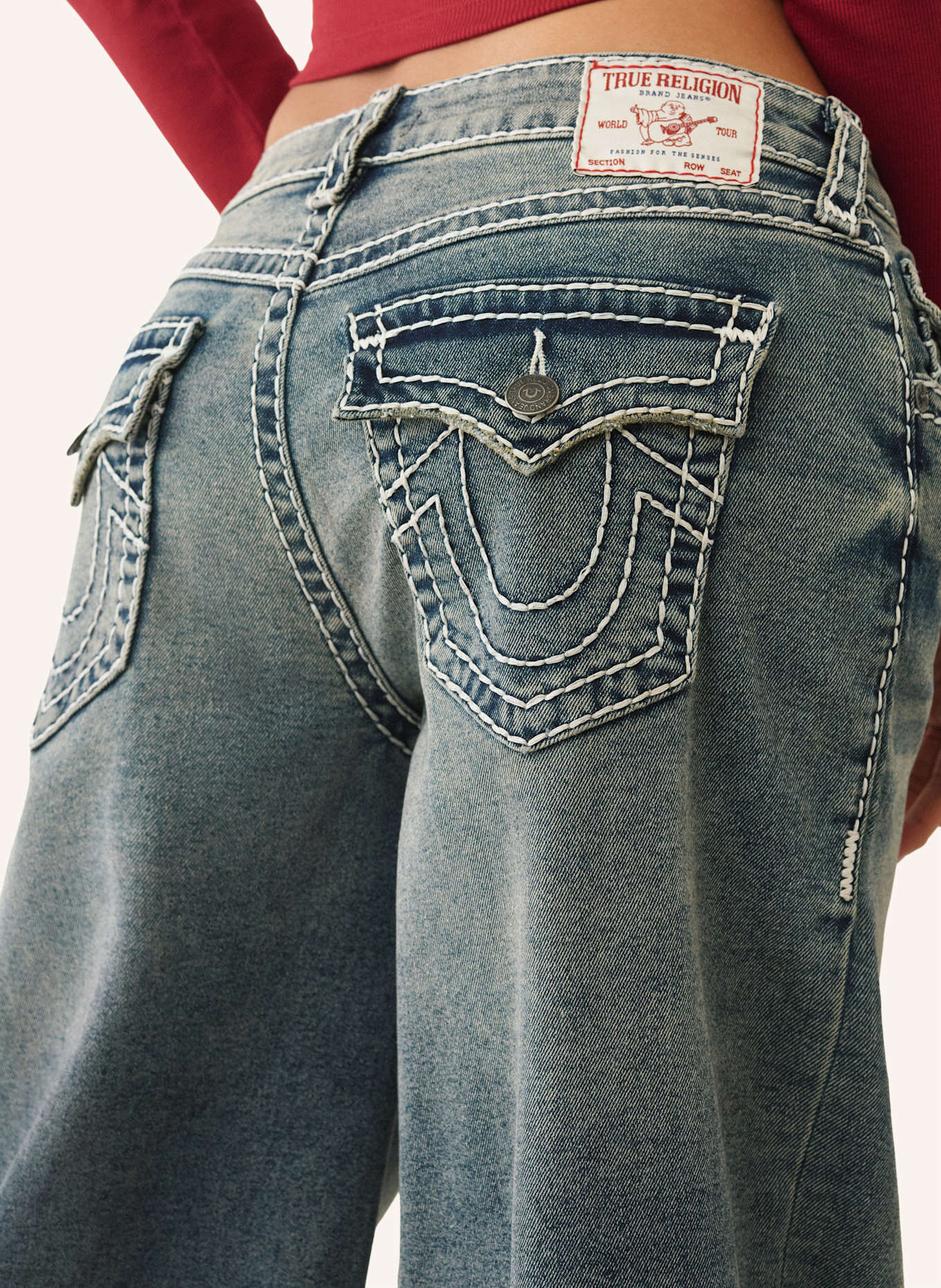 TRUE RELIGION Jeans JESSIE BAGGY SUPER T: BLAU