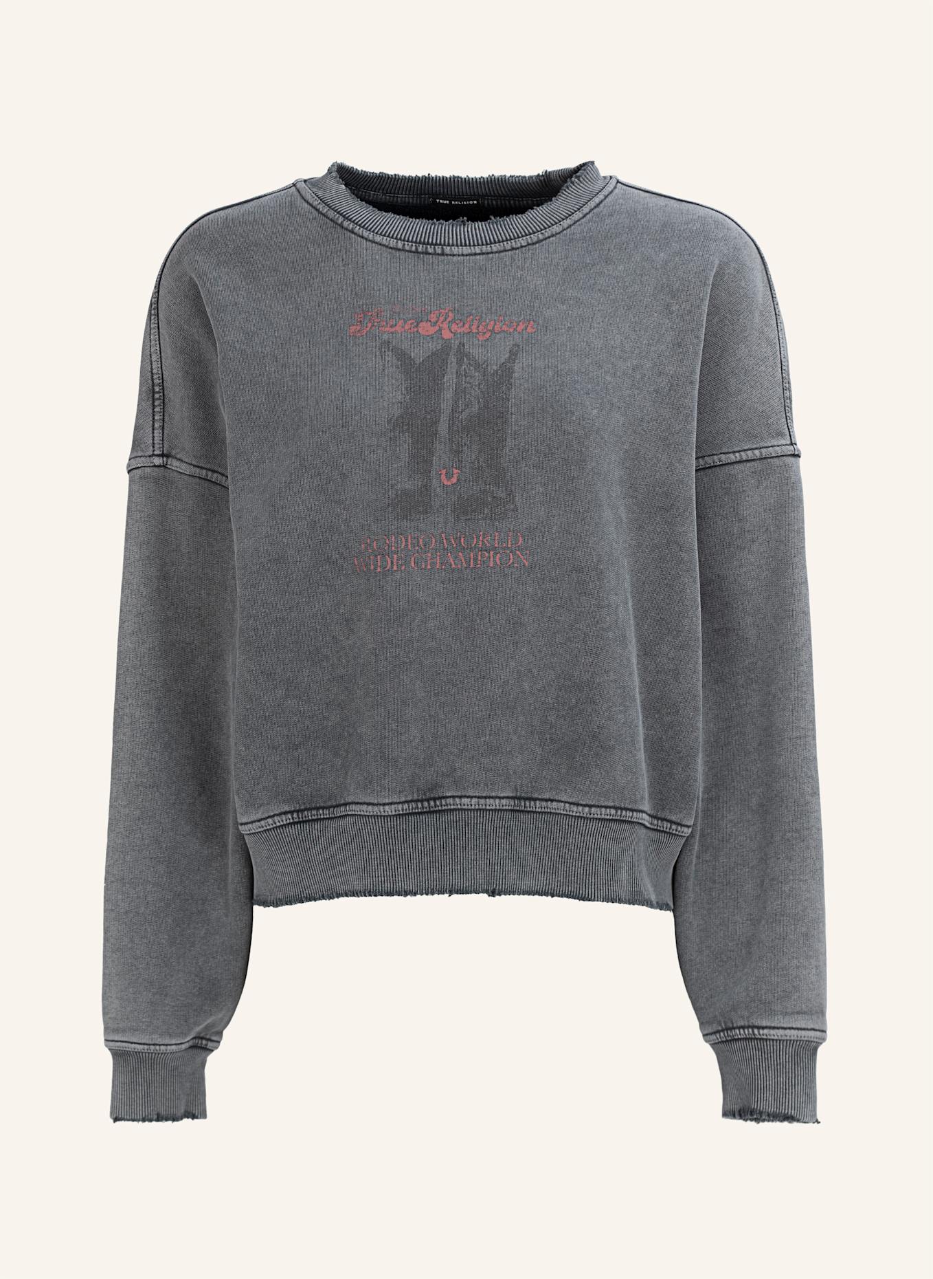 TRUE RELIGION Sweatshirt BOOTS: SCHWARZ