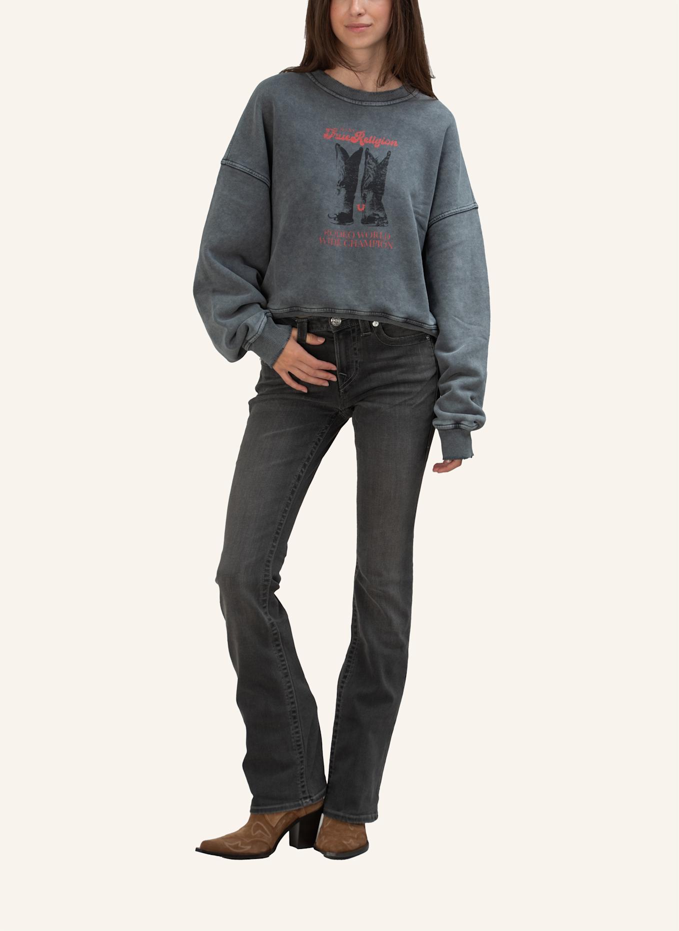 TRUE RELIGION Sweatshirt BOOTS: SCHWARZ