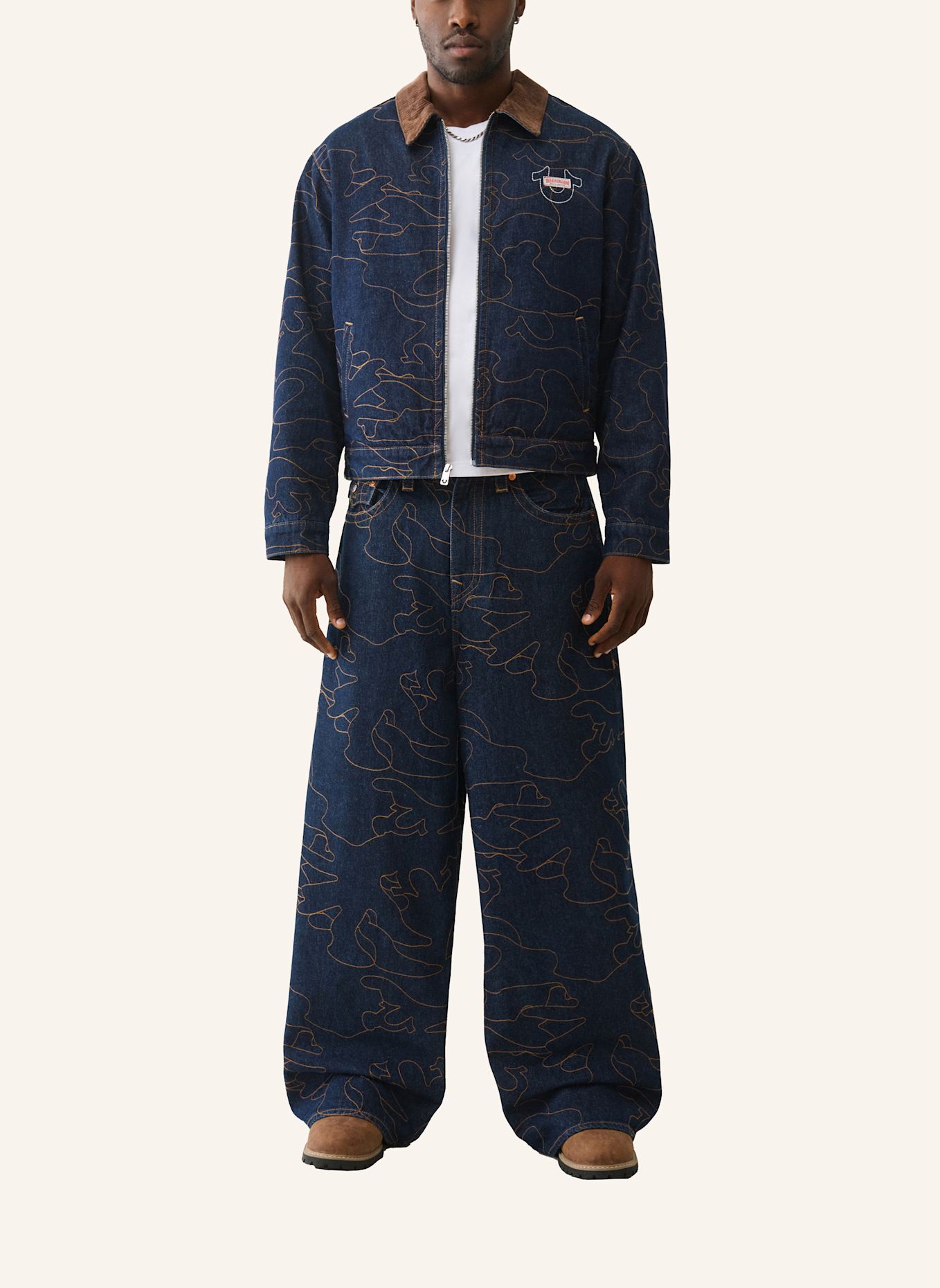 TRUE RELIGION Jeans MIKEY EMBROIDERY: BLAU