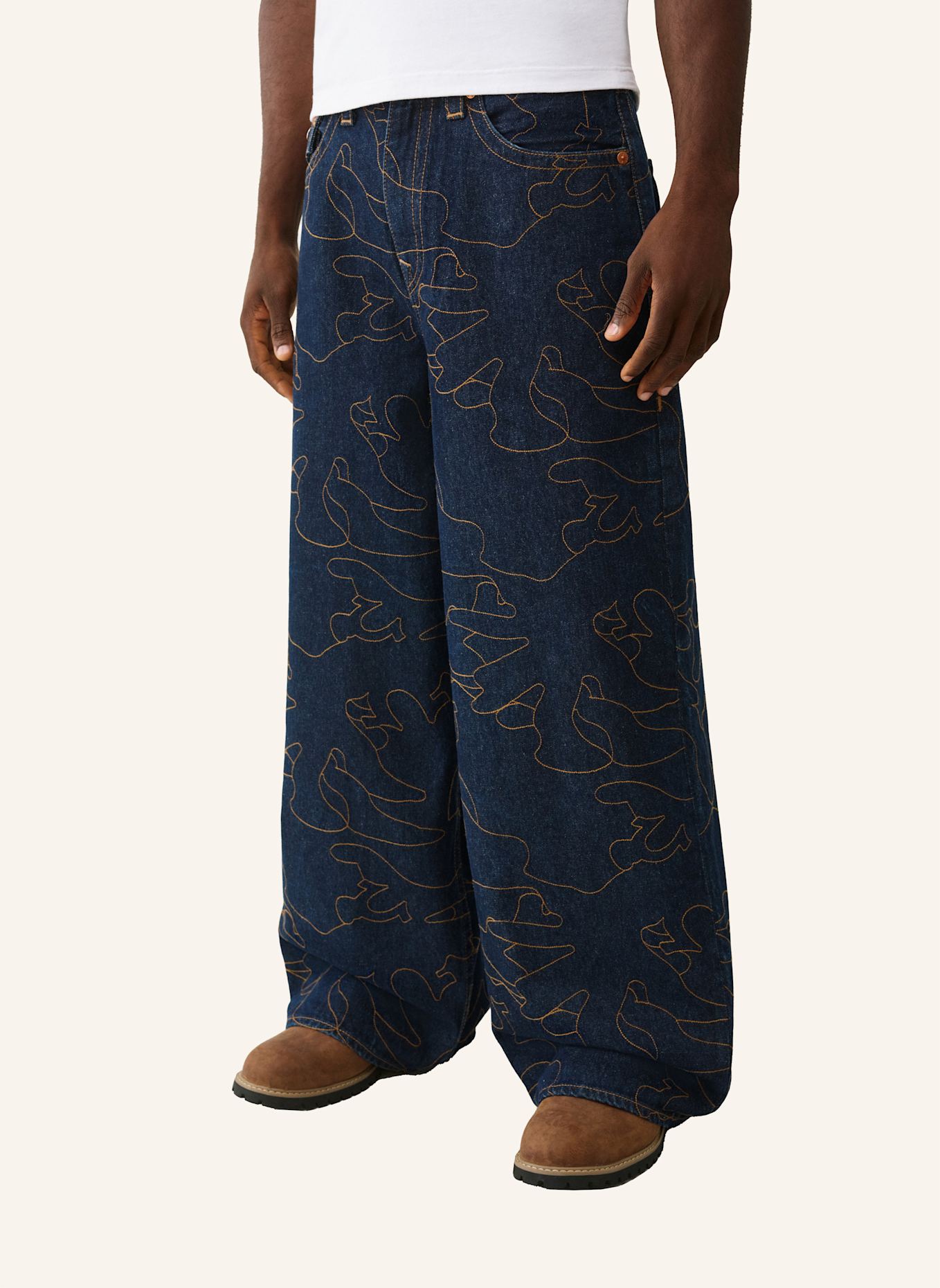 TRUE RELIGION Jeans MIKEY EMBROIDERY: BLAU