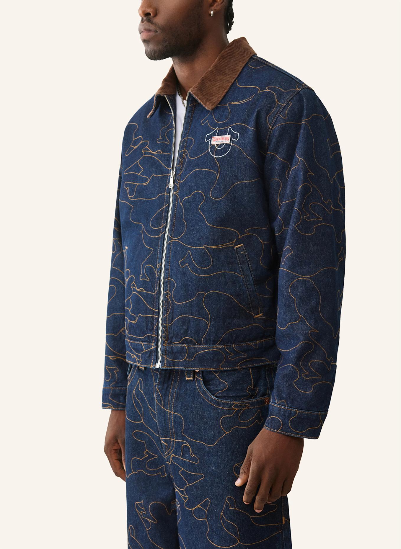 TRUE RELIGION Jeansjacke Oversized: BLAU