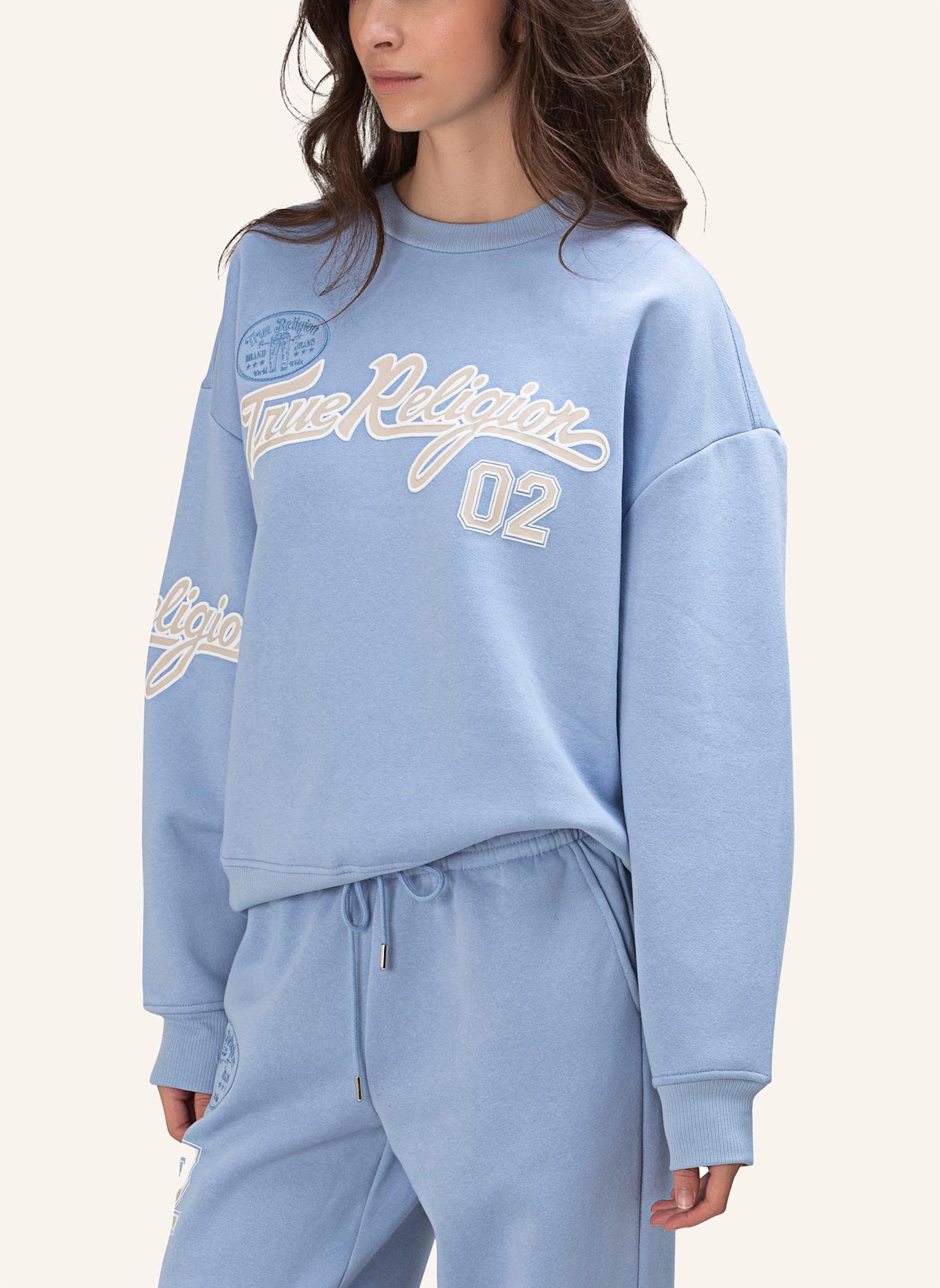 TRUE RELIGION Sweatshirt EMBROIDERY: BLAU
