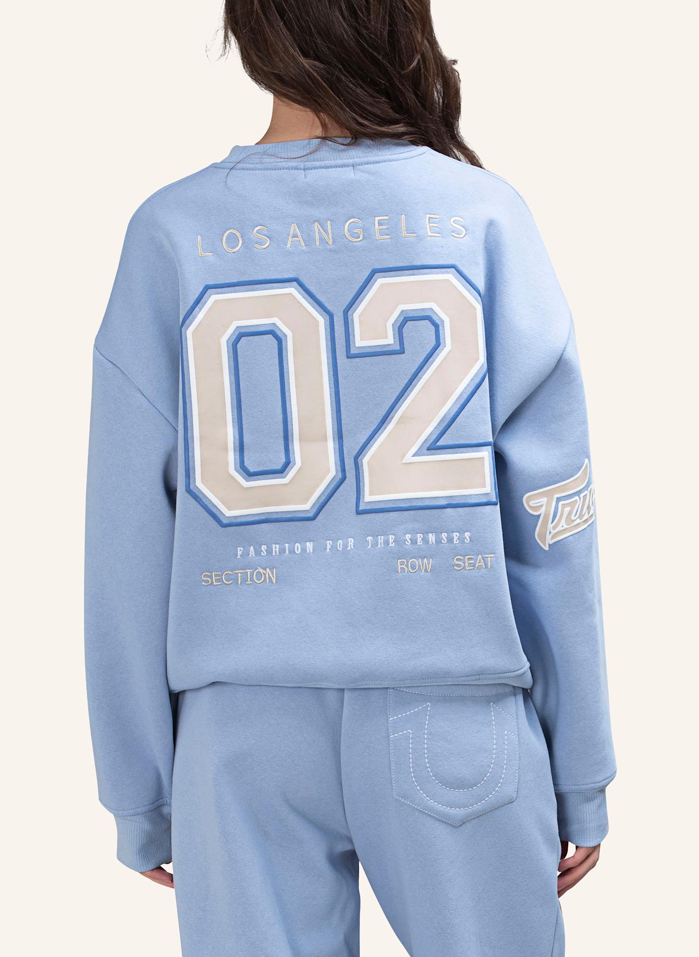 TRUE RELIGION Sweatshirt EMBROIDERY: BLAU