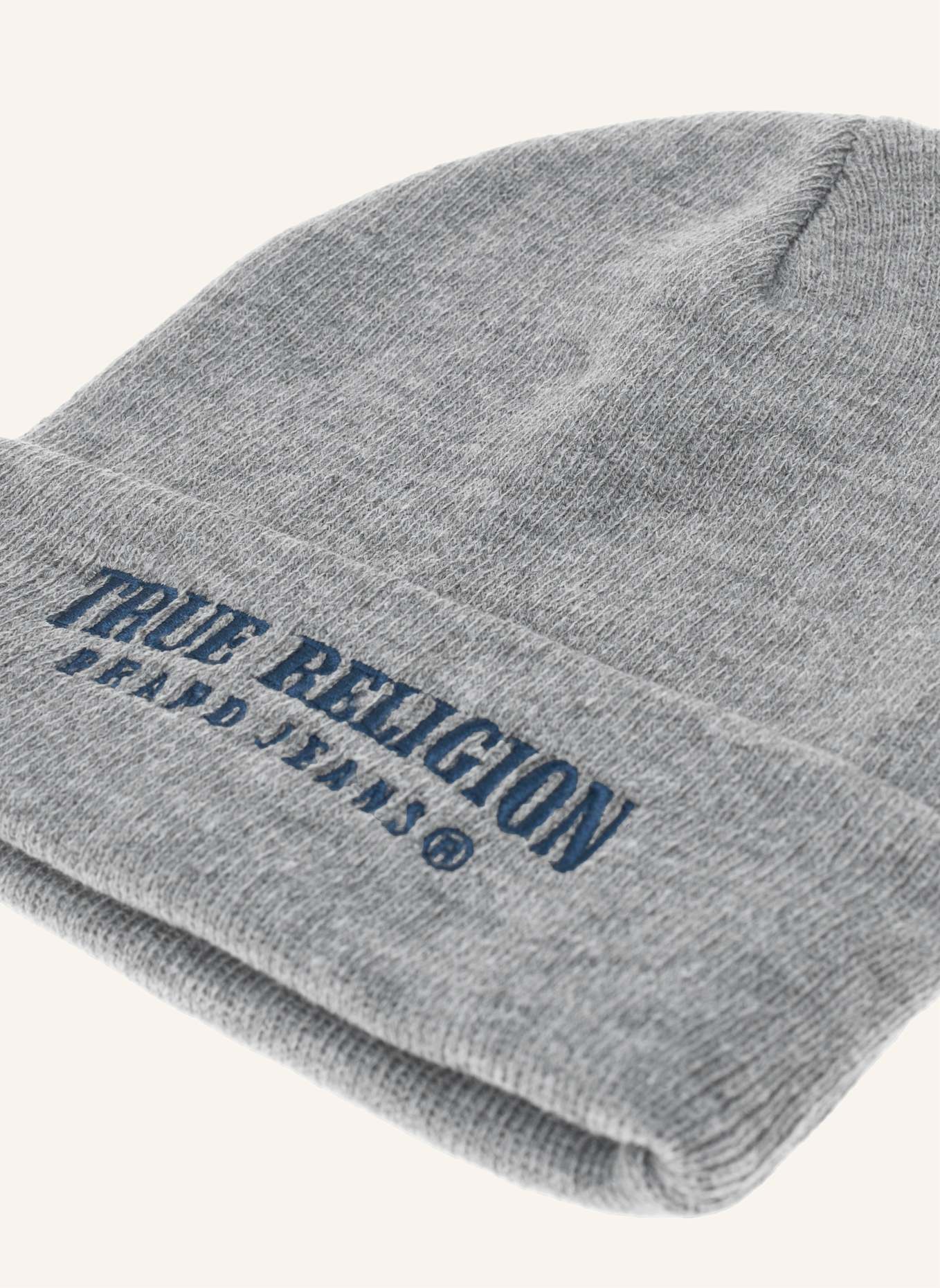 TRUE RELIGION Beanie: GRAU