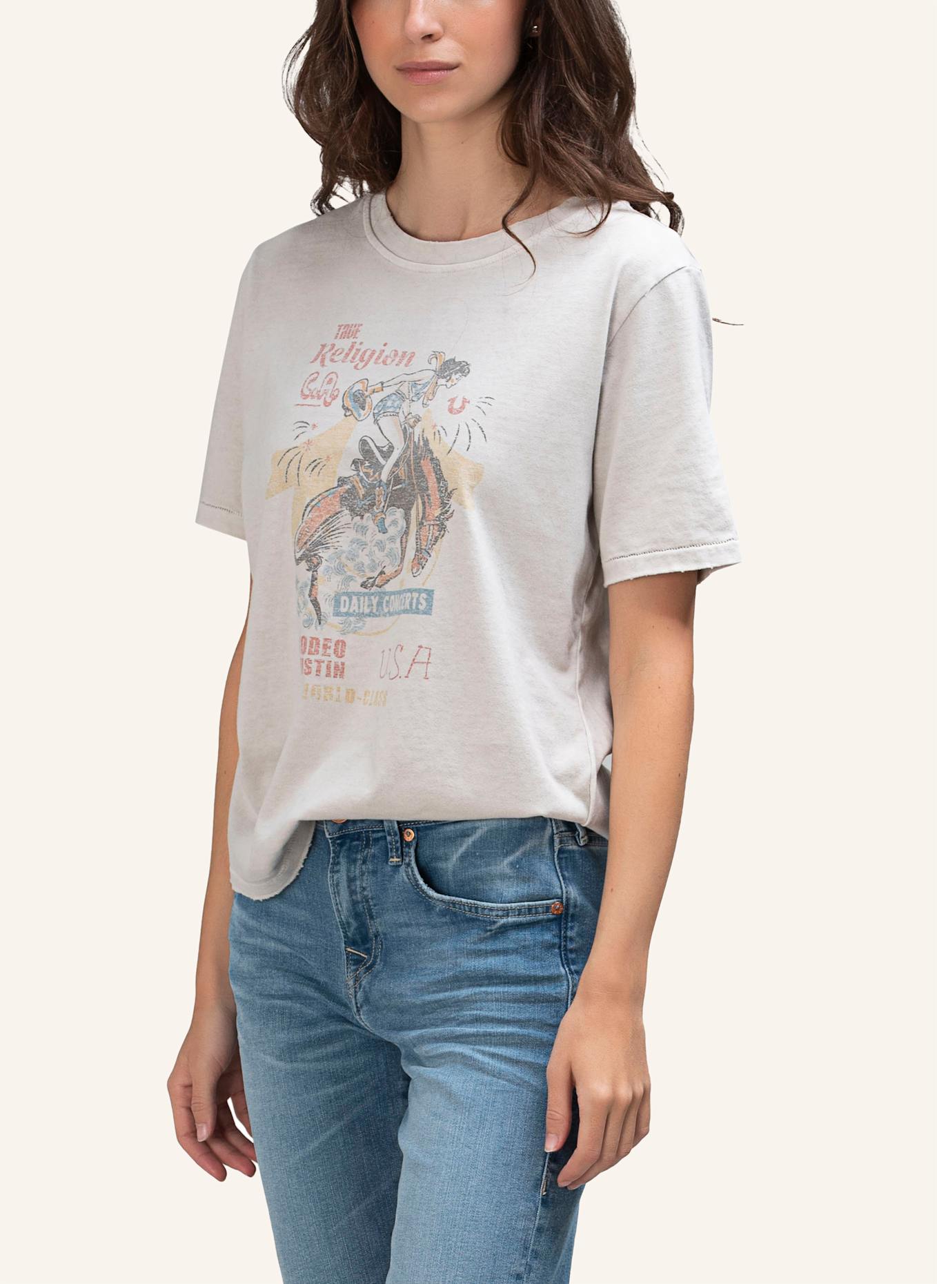 TRUE RELIGION T-Shirt RODEO: BEIGE