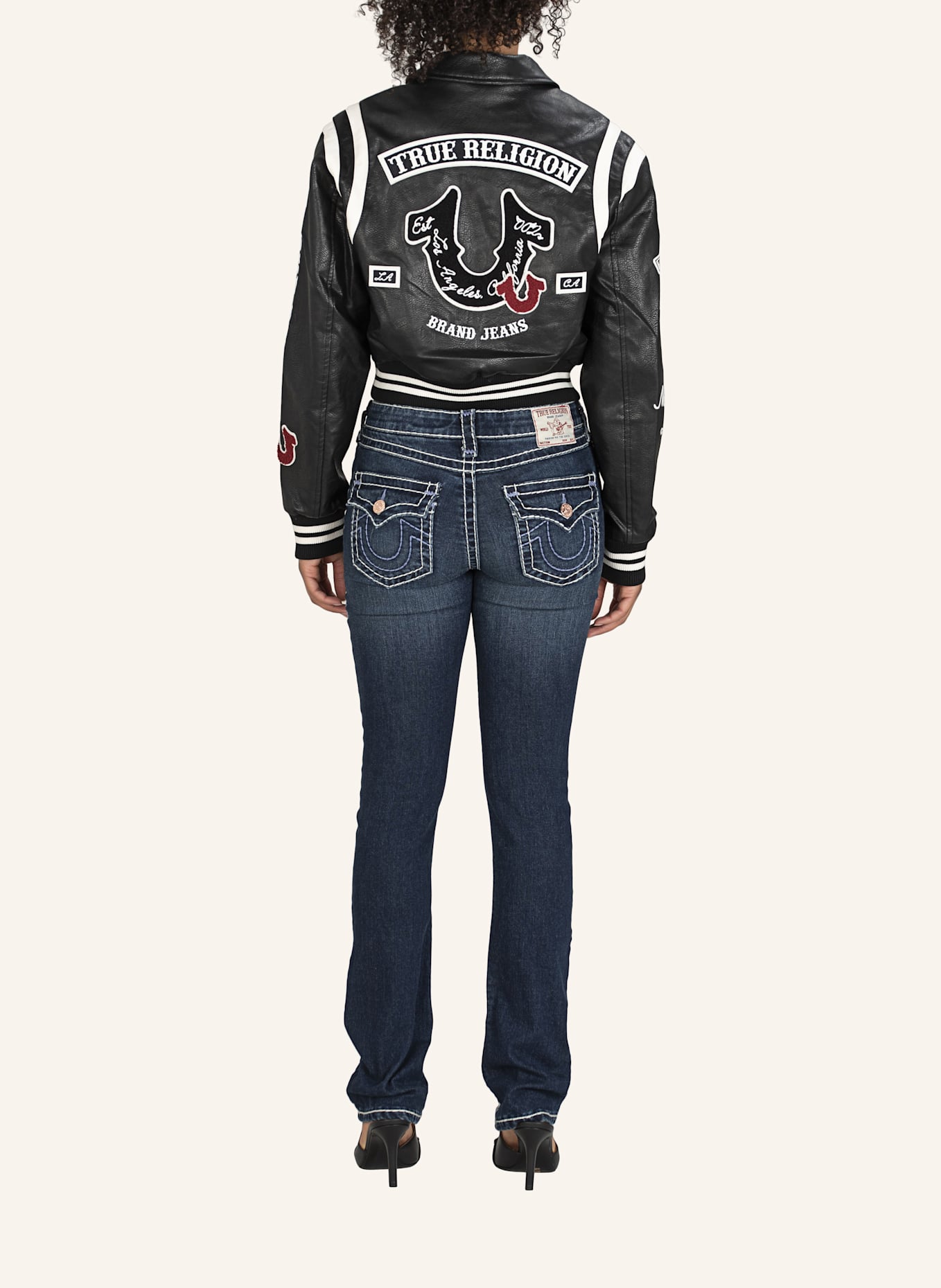 TRUE RELIGION Jeans BILLIE: SCHWARZ/ GRAU