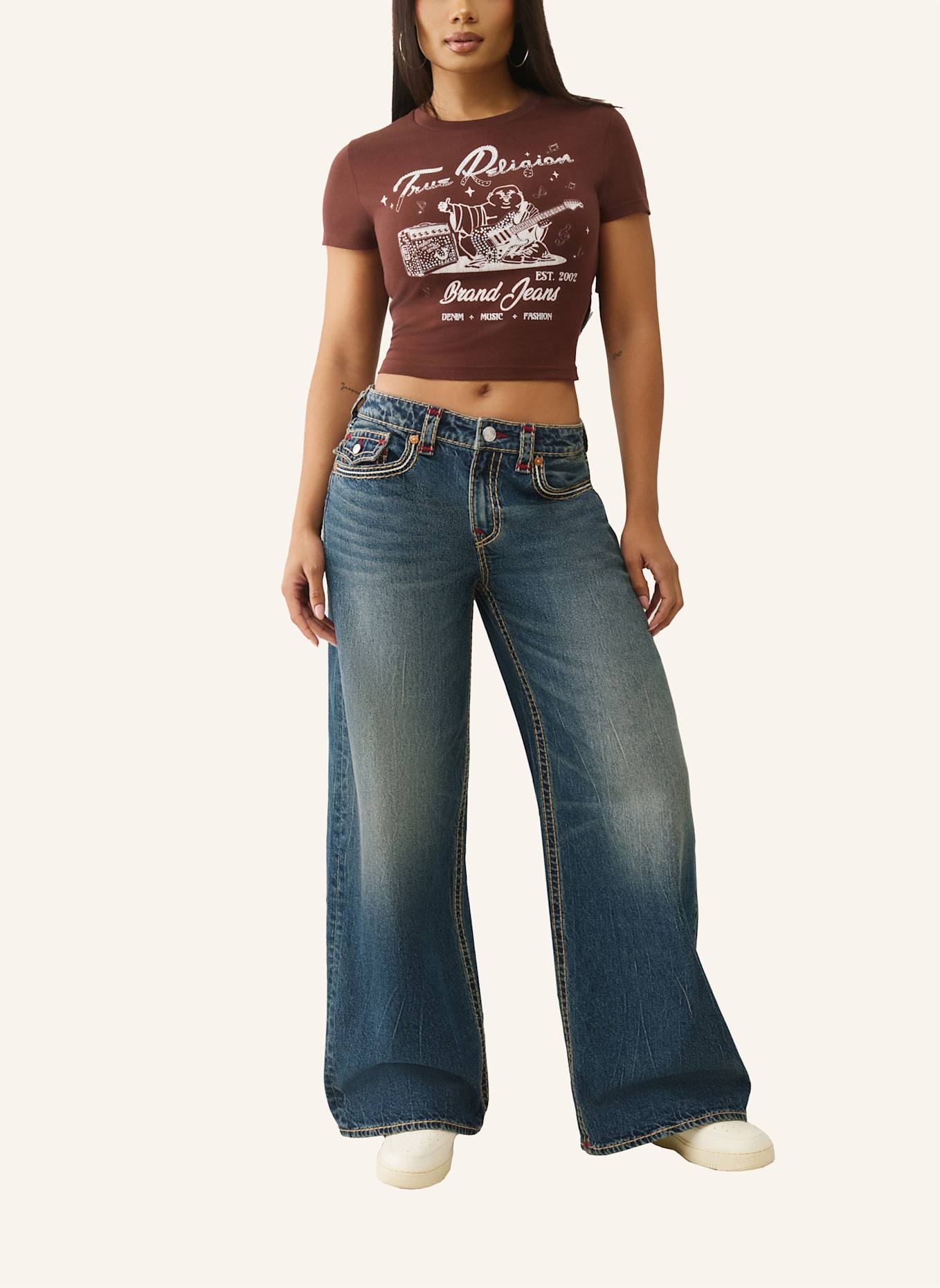 TRUE RELIGION Jeans JESSIE Baggy Super T: BLAU