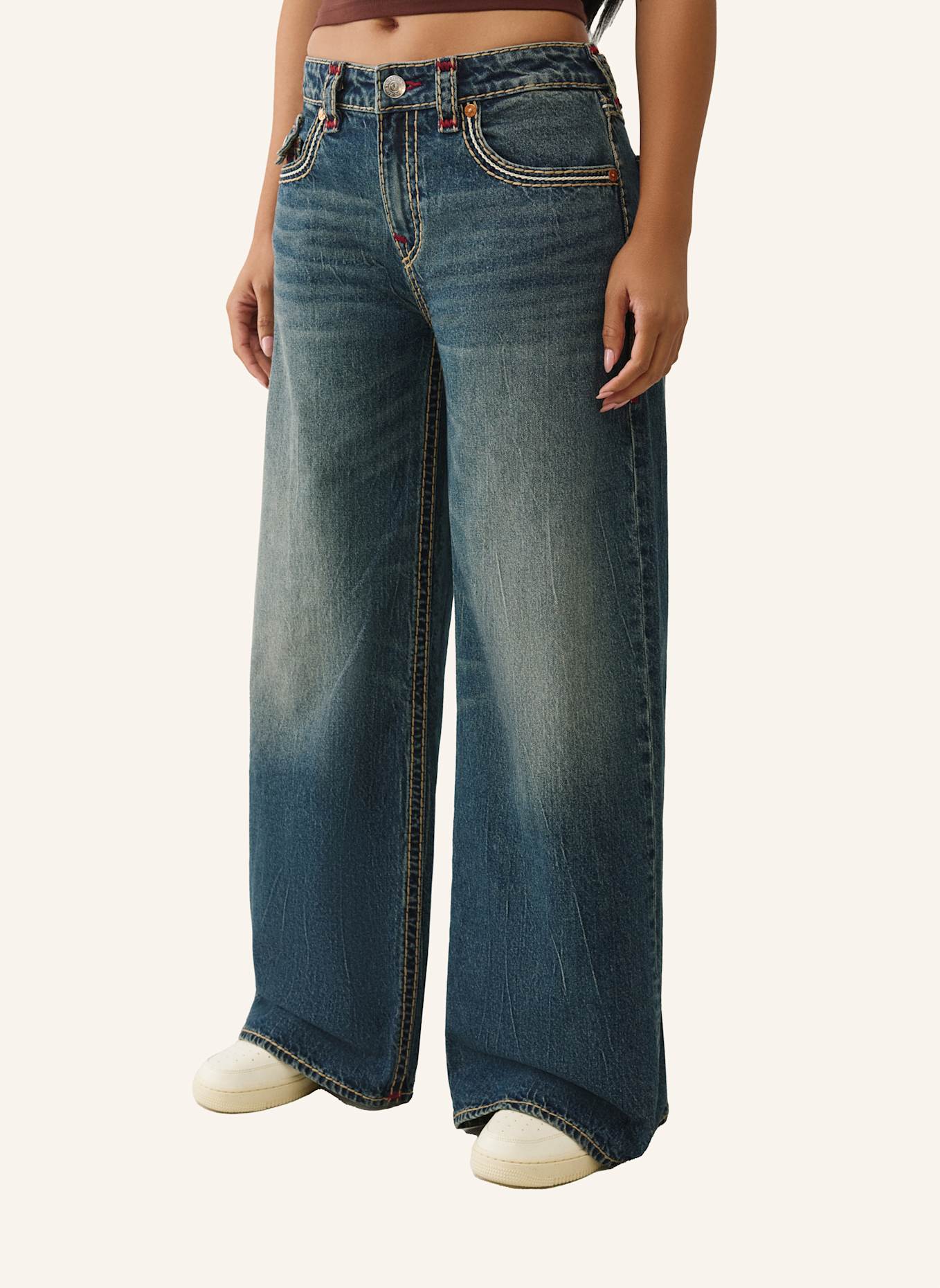 TRUE RELIGION Jeans JESSIE Baggy Super T: BLAU