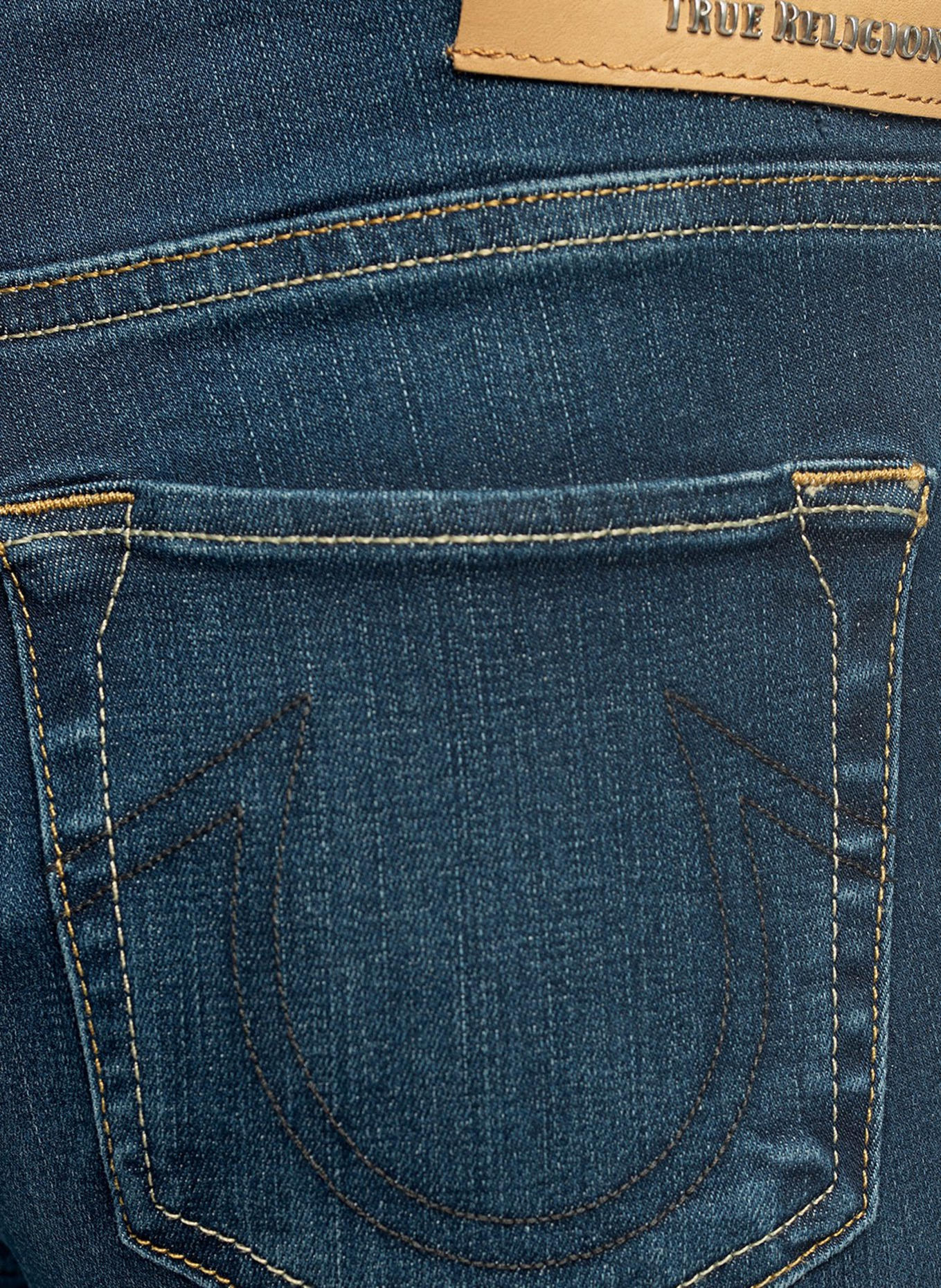 TRUE RELIGION Jeans HALLE Triangel: BLAUGRAU/ DUNKELBLAU