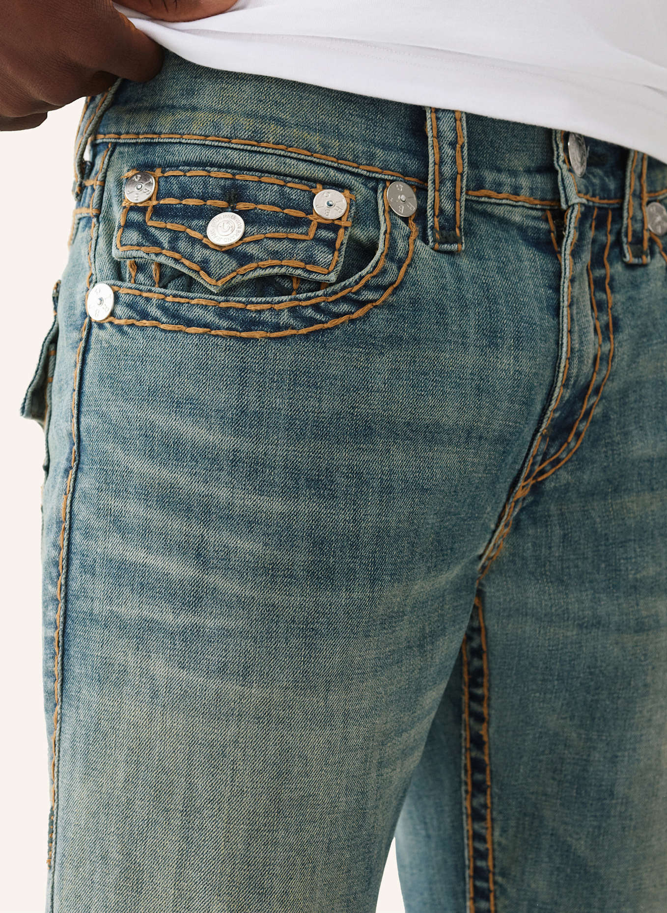 TRUE RELIGION Jeans RICKY SUPER T: BLAU