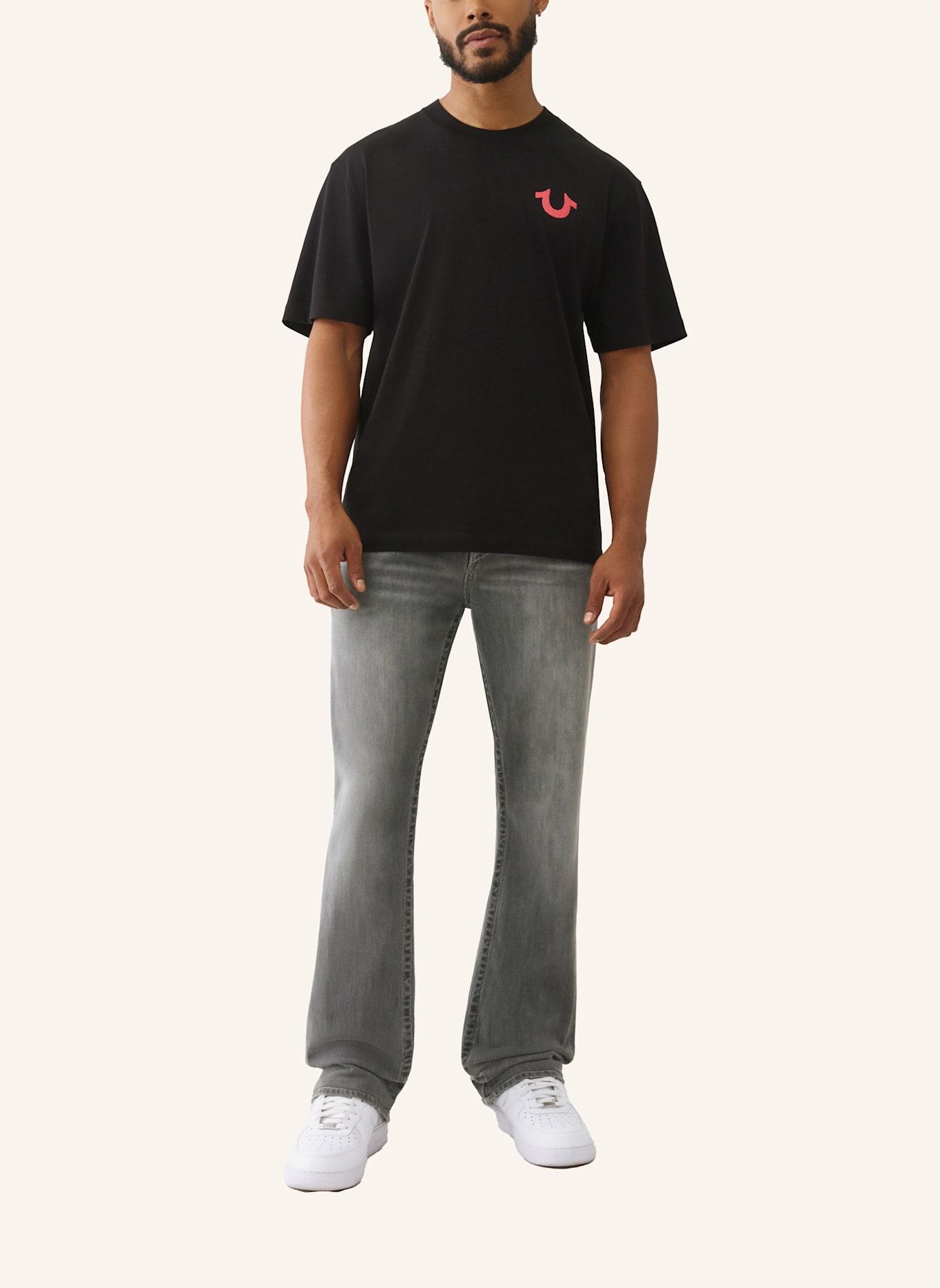 TRUE RELIGION T-Shirt NUMBER: SCHWARZ