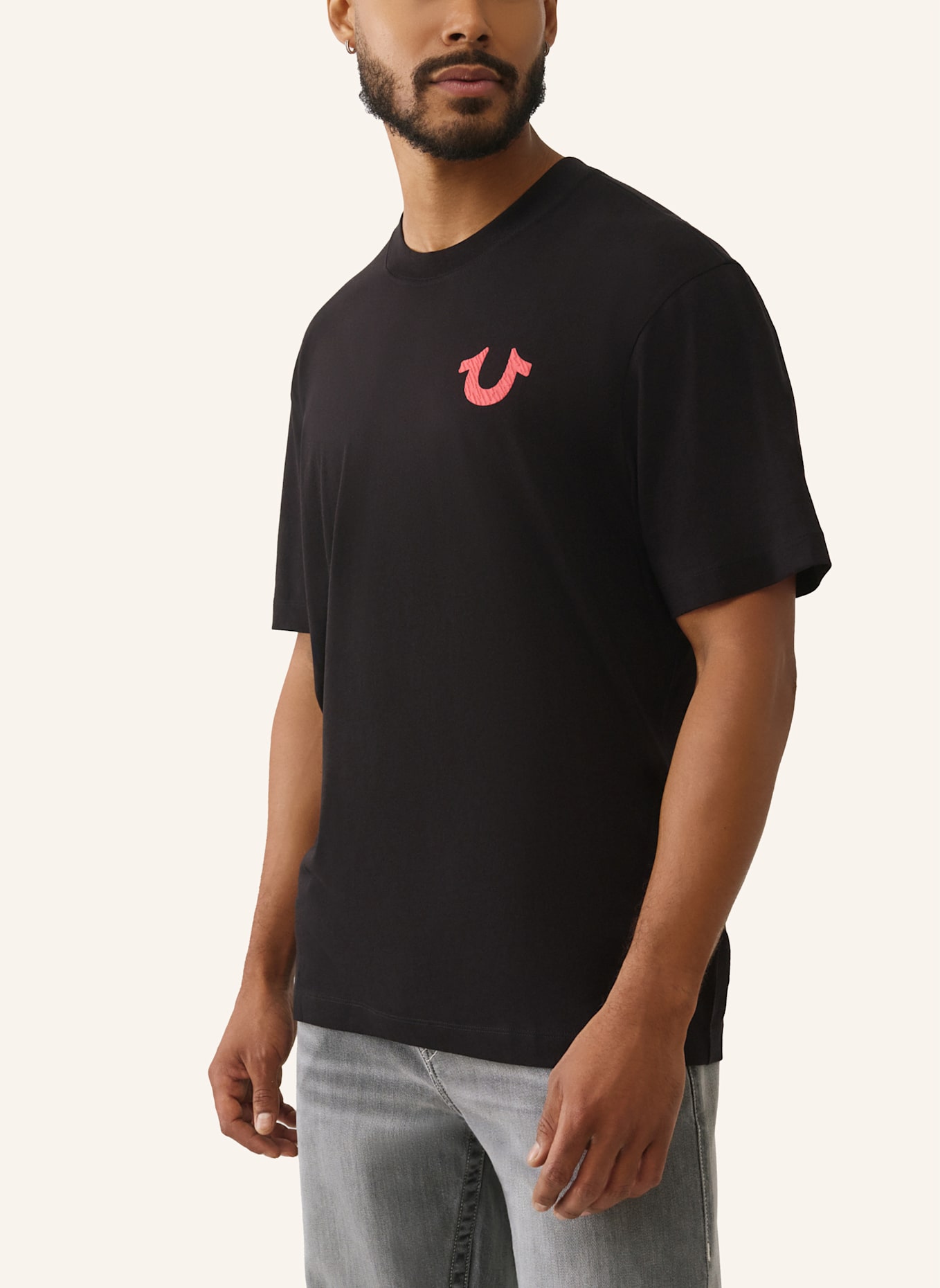 TRUE RELIGION T-Shirt NUMBER: SCHWARZ