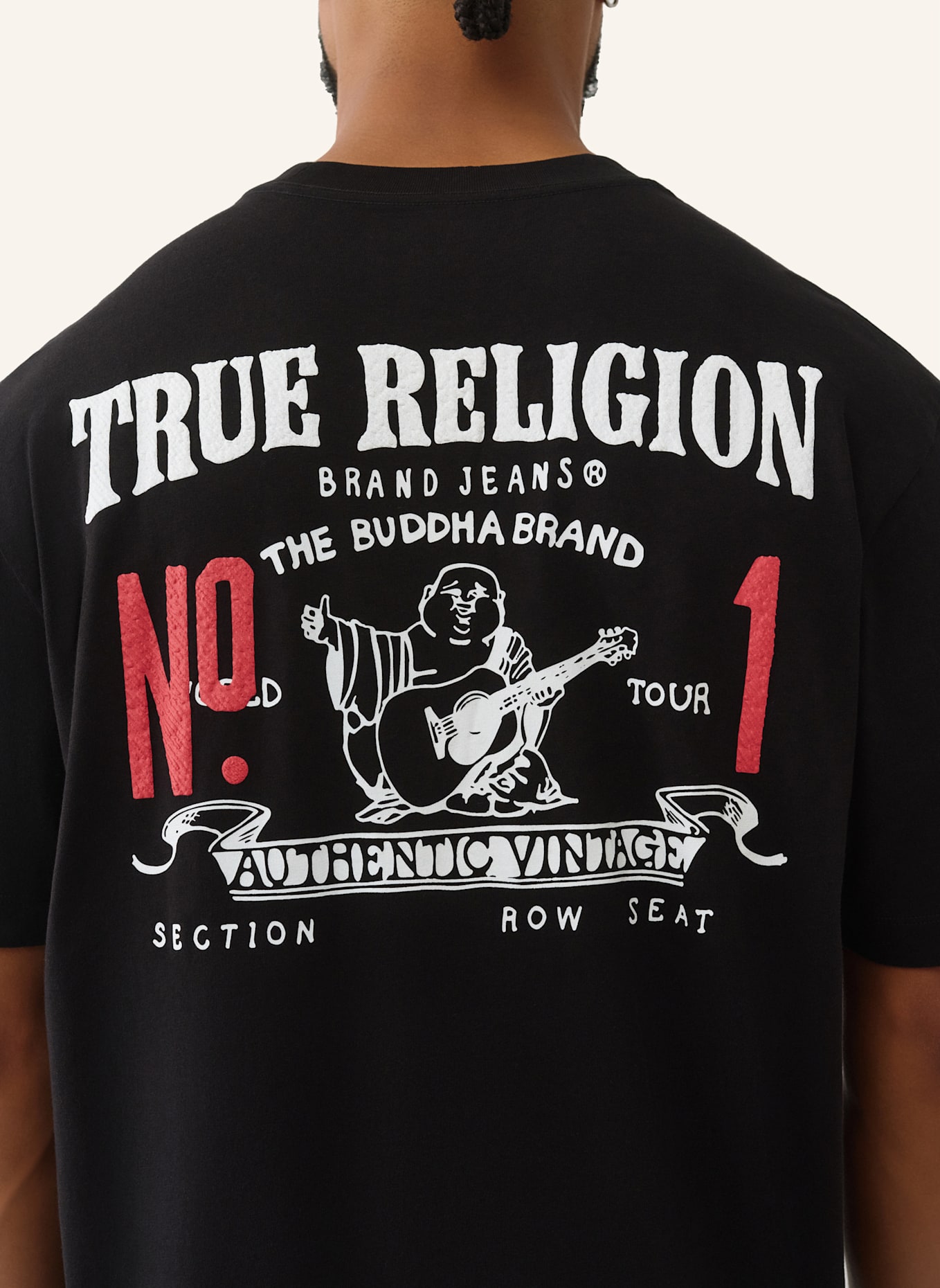 TRUE RELIGION T-Shirt NUMBER: SCHWARZ