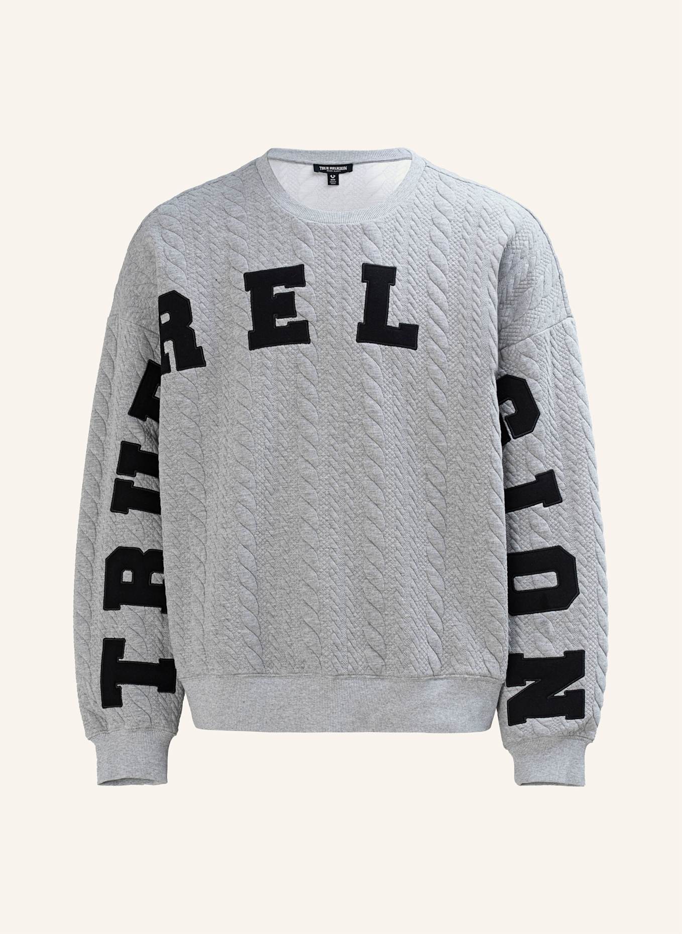 TRUE RELIGION Sweatshirt: GRAU