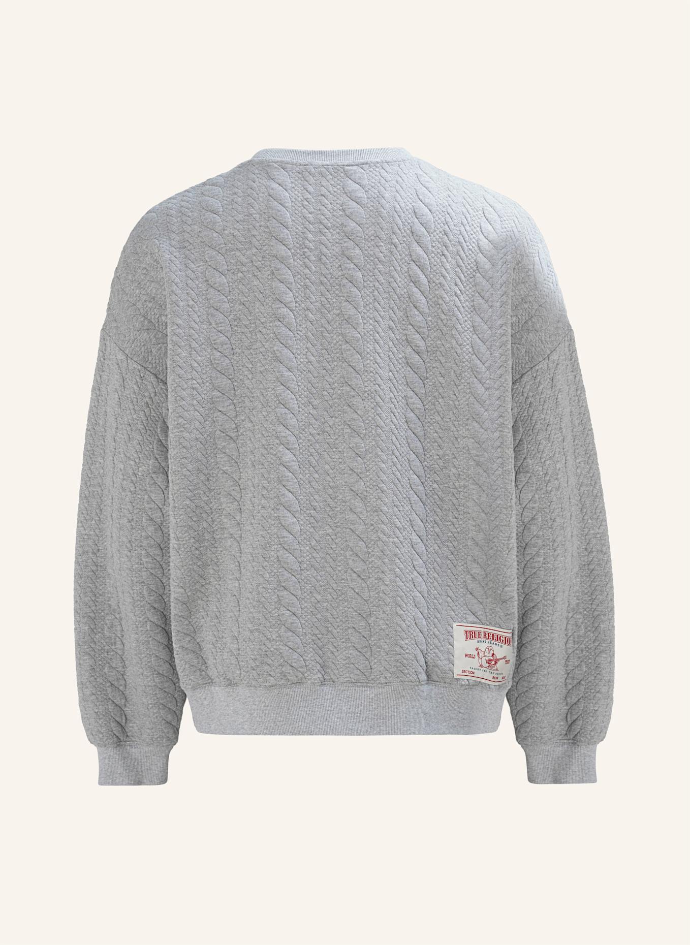 TRUE RELIGION Sweatshirt: GRAU