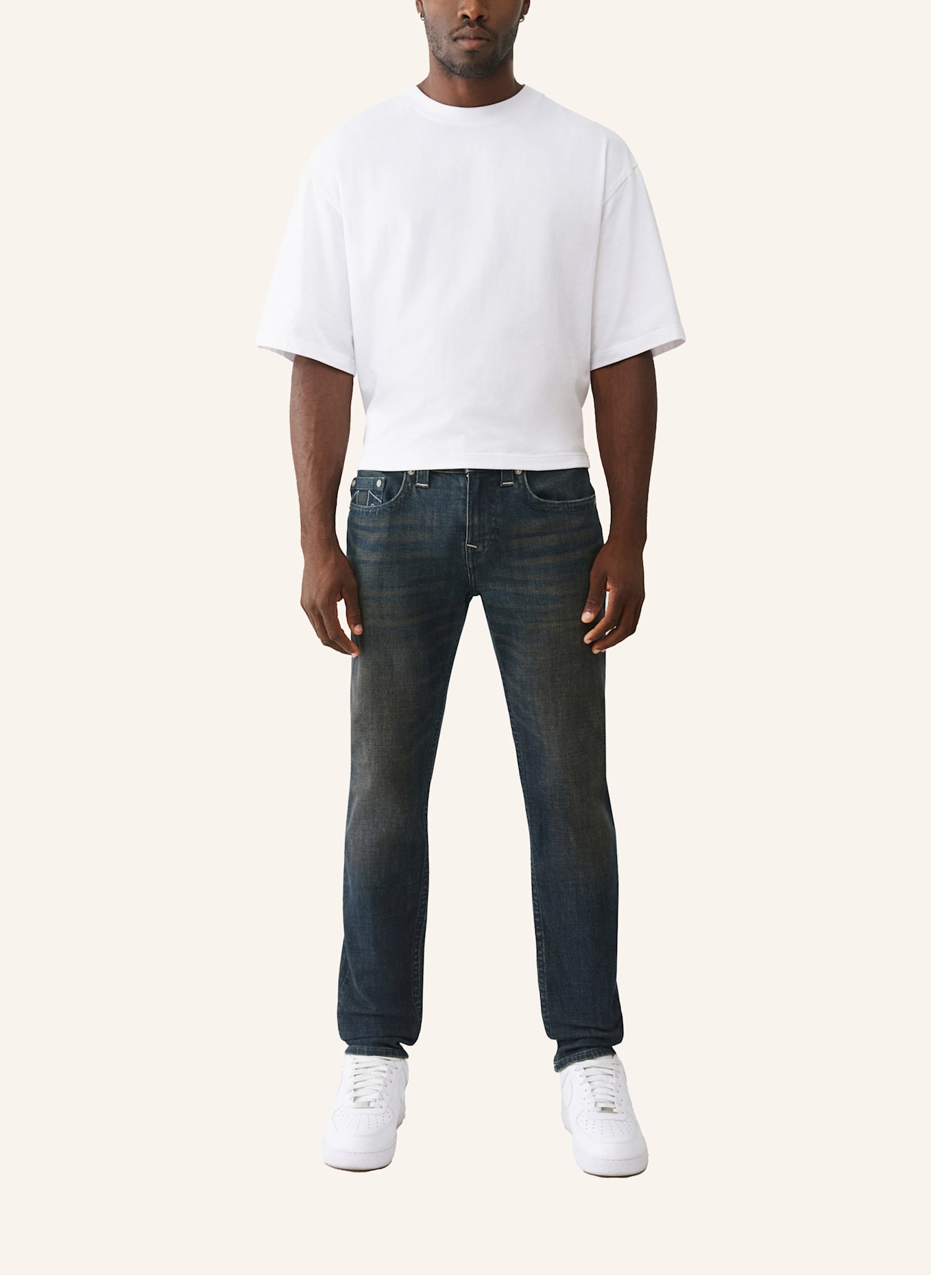 TRUE RELIGION Jeans ROCCO: SCHWARZ/ GRAU
