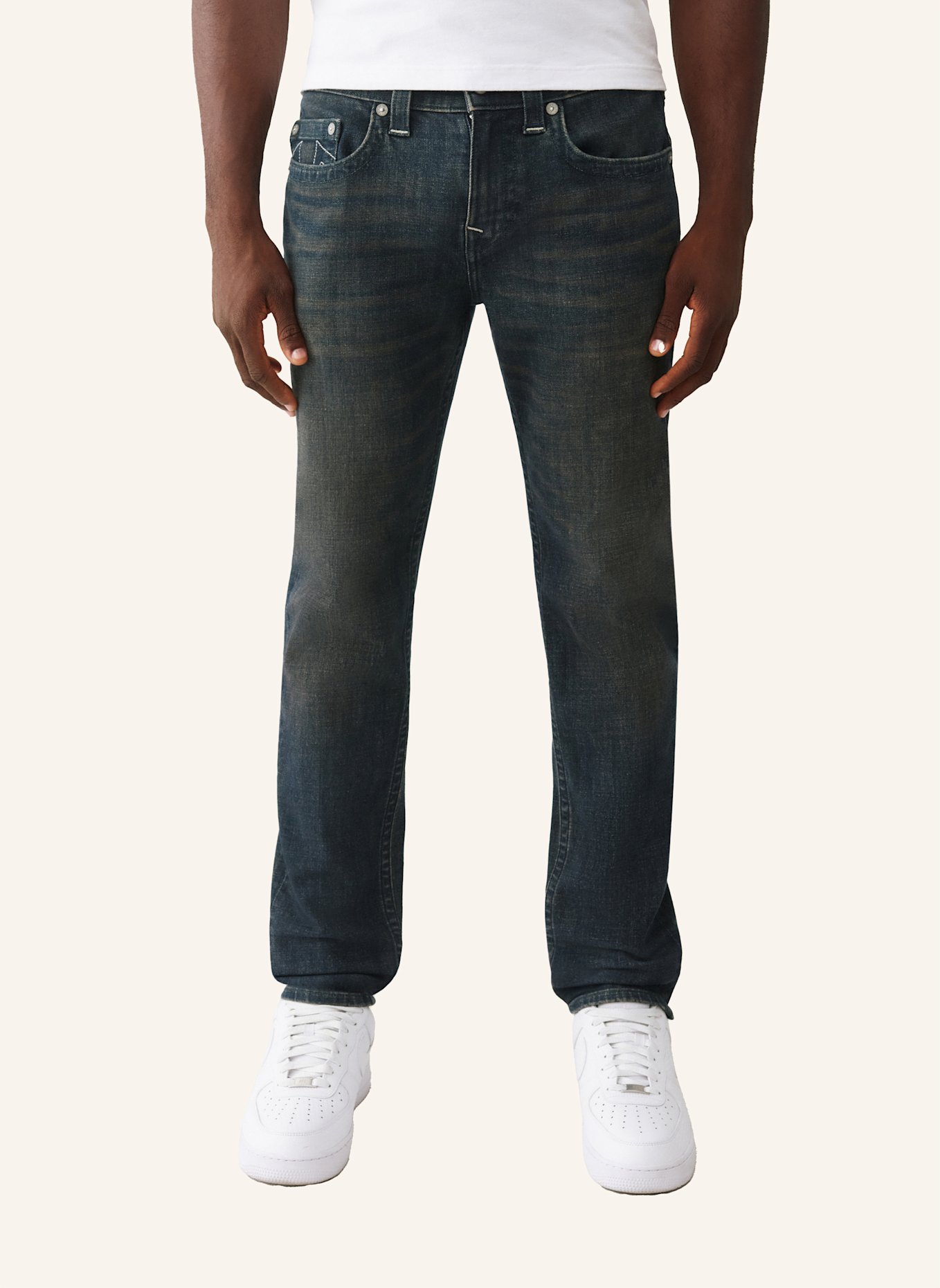 TRUE RELIGION Jeans ROCCO: SCHWARZ/ GRAU