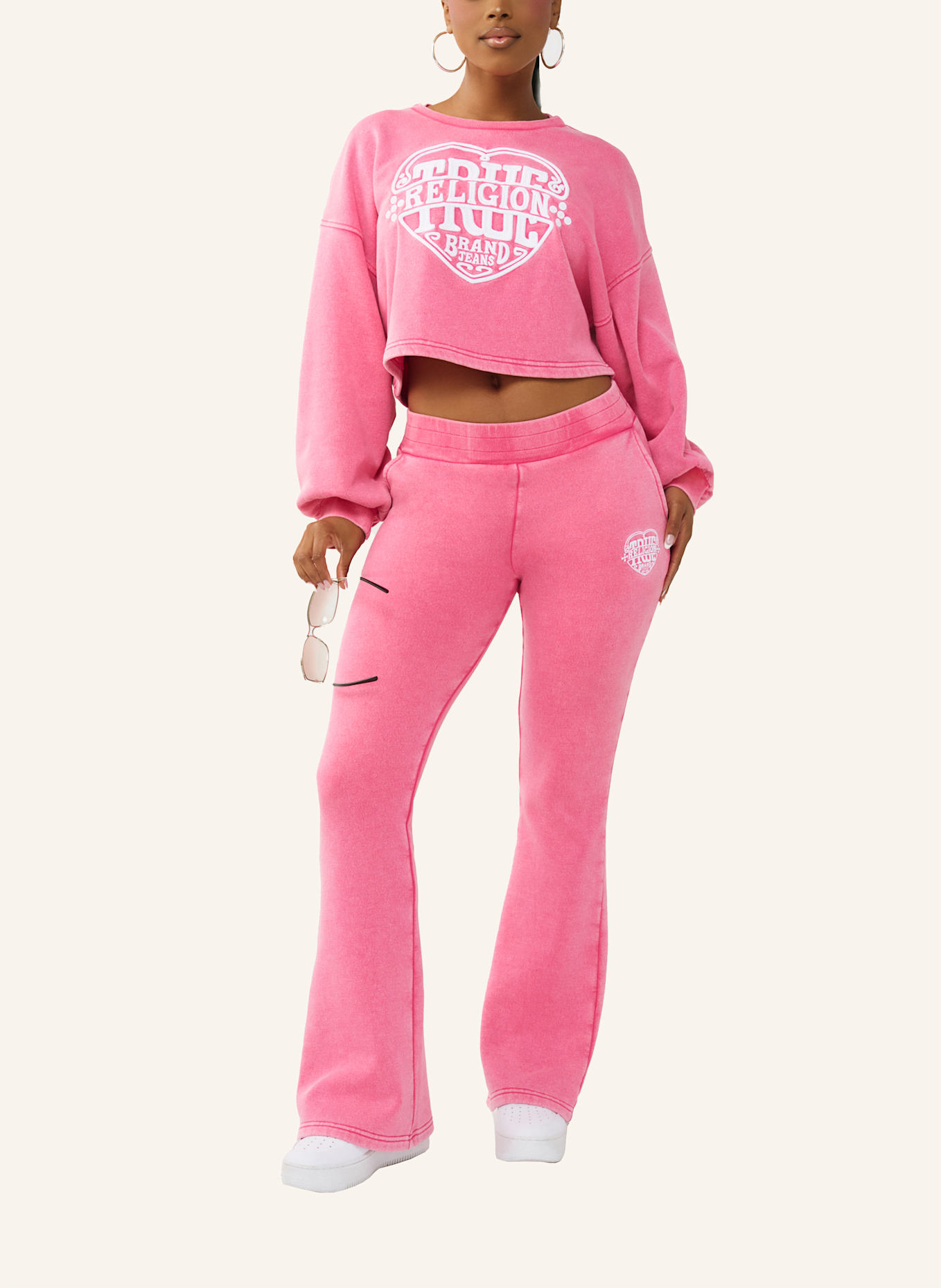 TRUE RELIGION Sweatshirt Cropped: ROSA