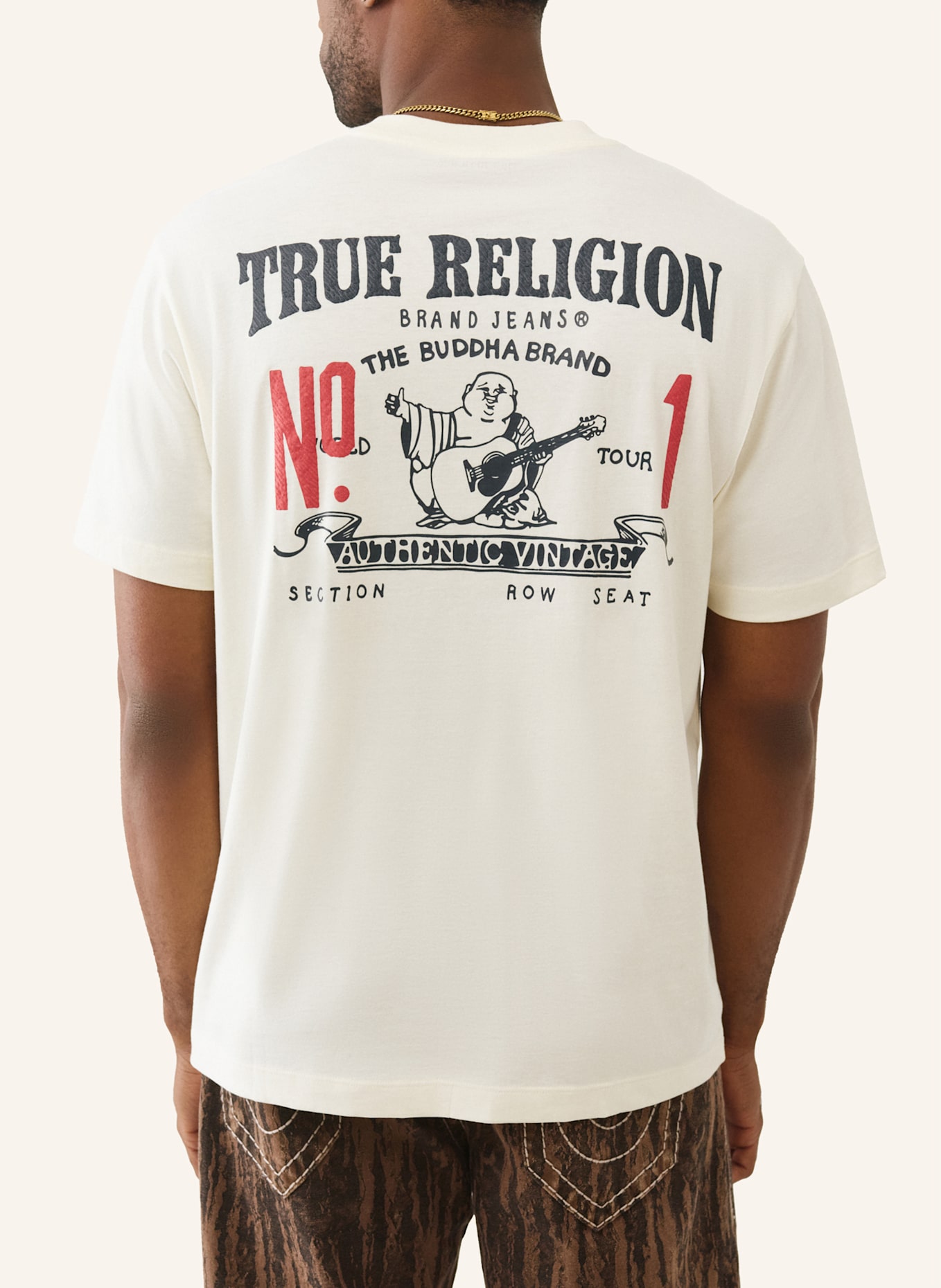 TRUE RELIGION T-Shirt NUMBER: WEISS