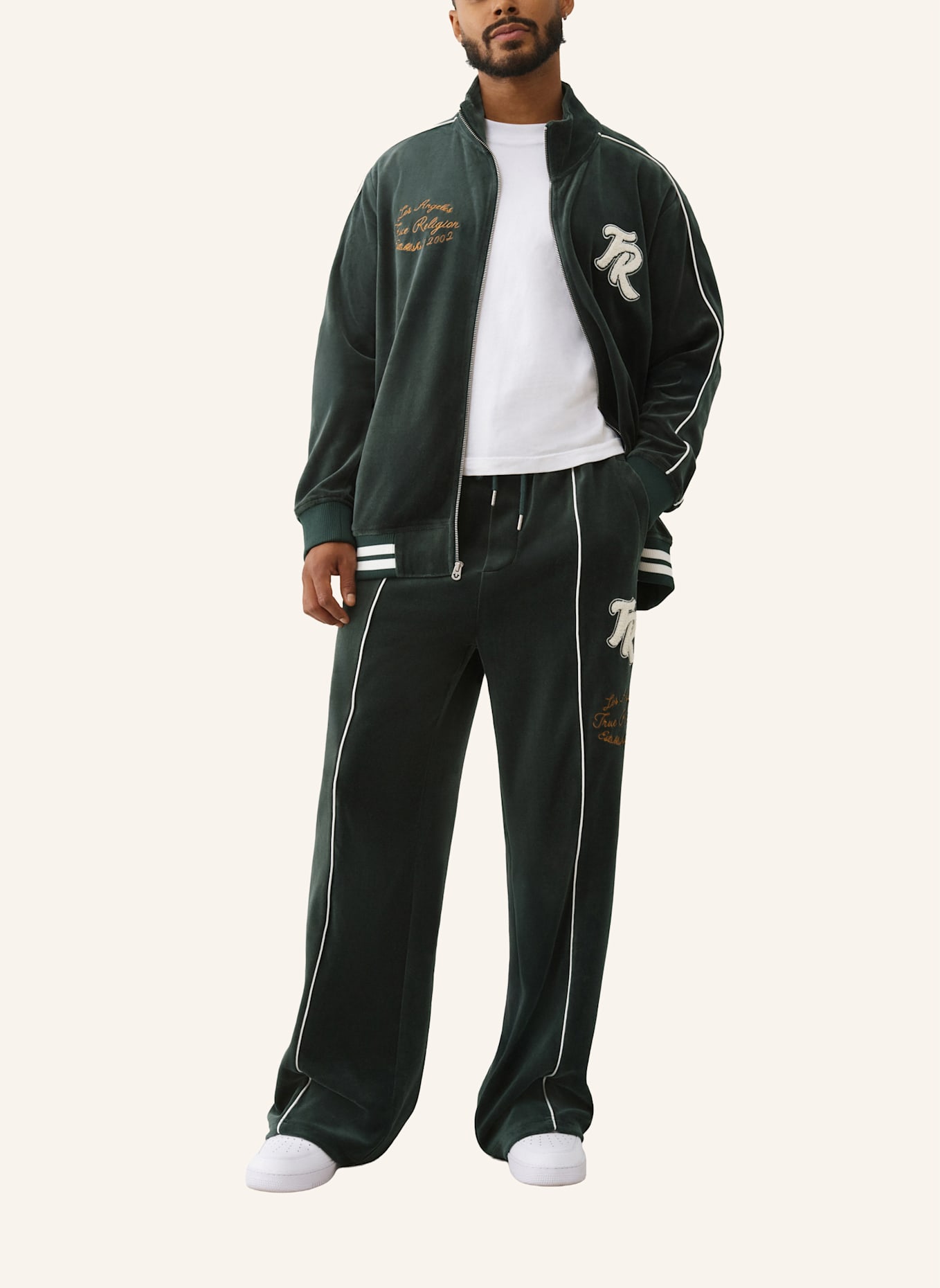 TRUE RELIGION Trainingsjacke: GRÜN