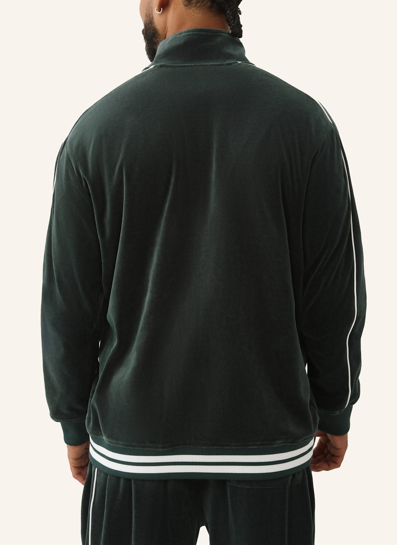 TRUE RELIGION Trainingsjacke: GRÜN