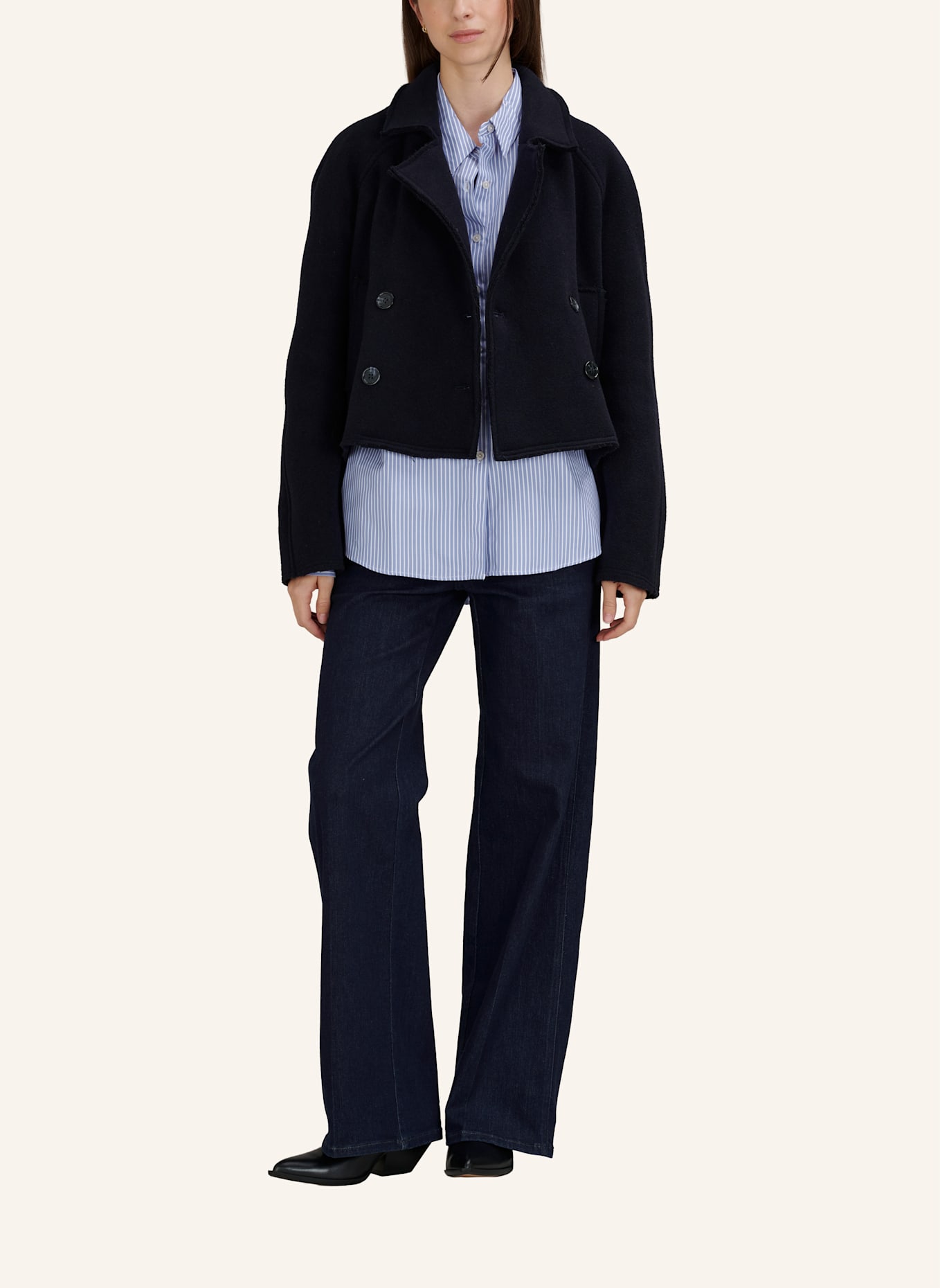 TRUE RELIGION Trench-Jacke: DUNKELBLAU