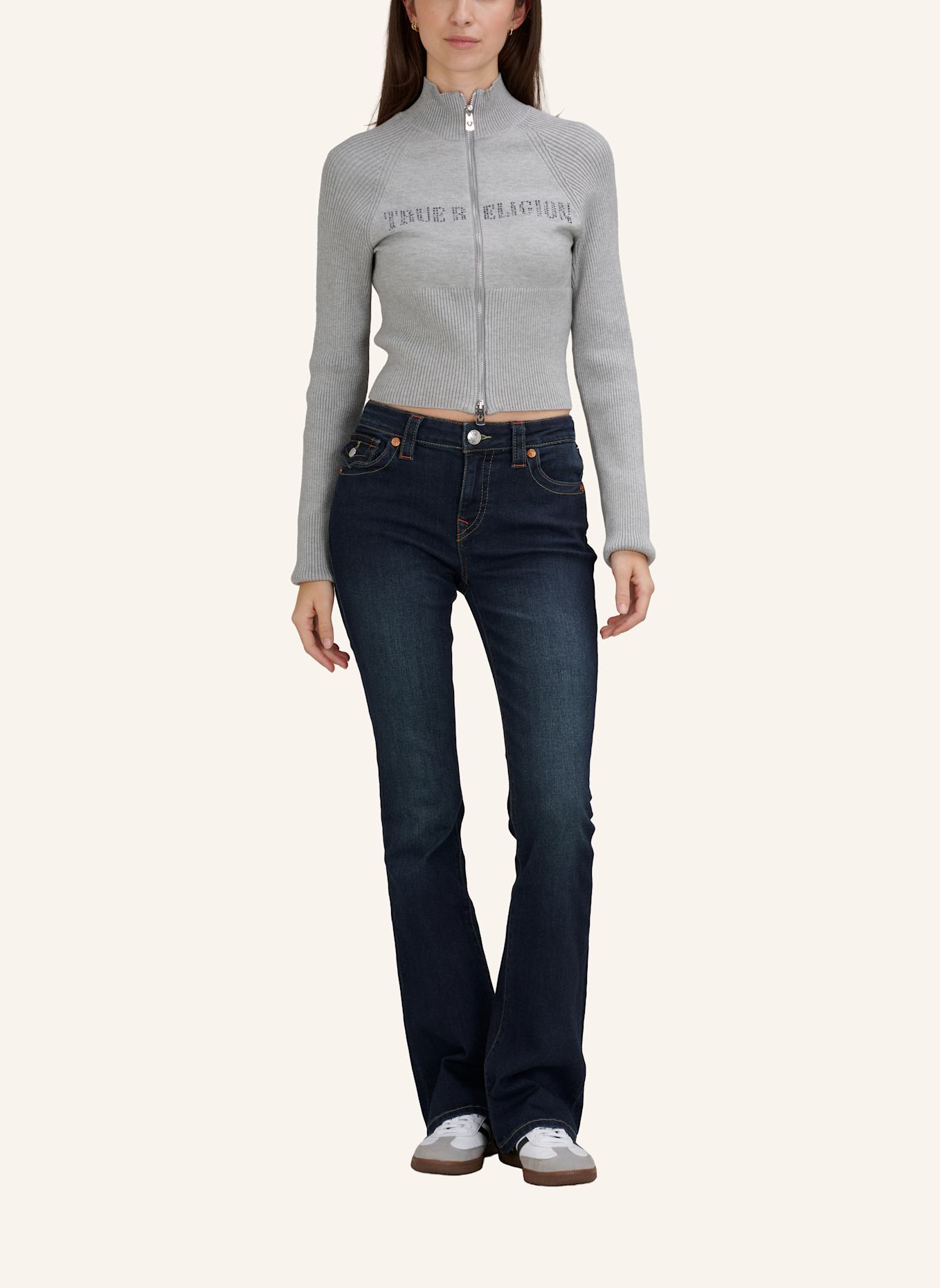 TRUE RELIGION Jeans BECCA Bootcut: SCHWARZ