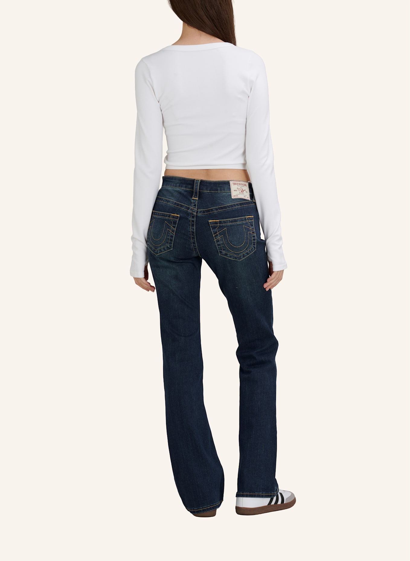 TRUE RELIGION Jeans BECCA Boot Cut: DUNKELBLAU