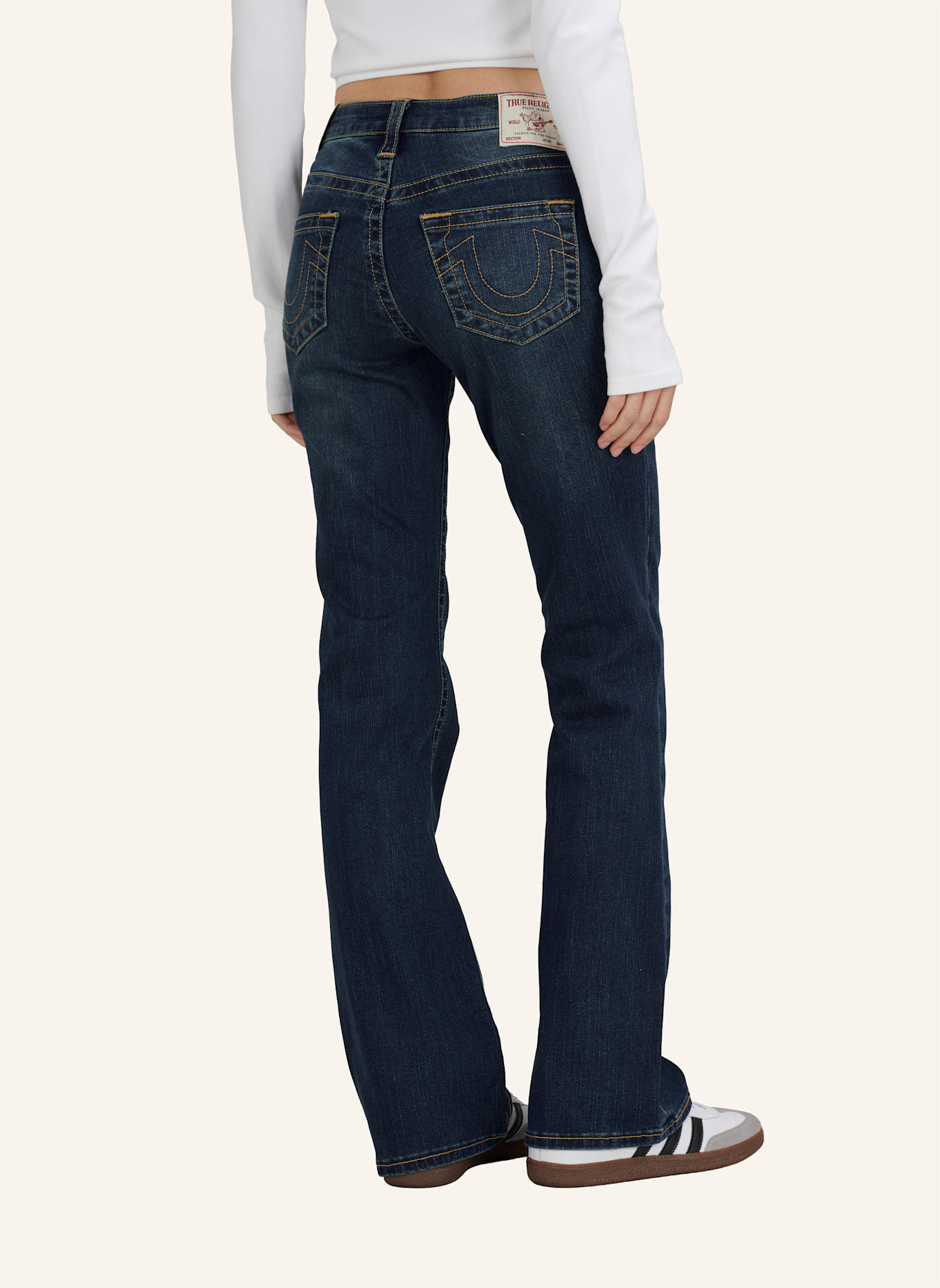 TRUE RELIGION Jeans BECCA Boot Cut: DUNKELBLAU
