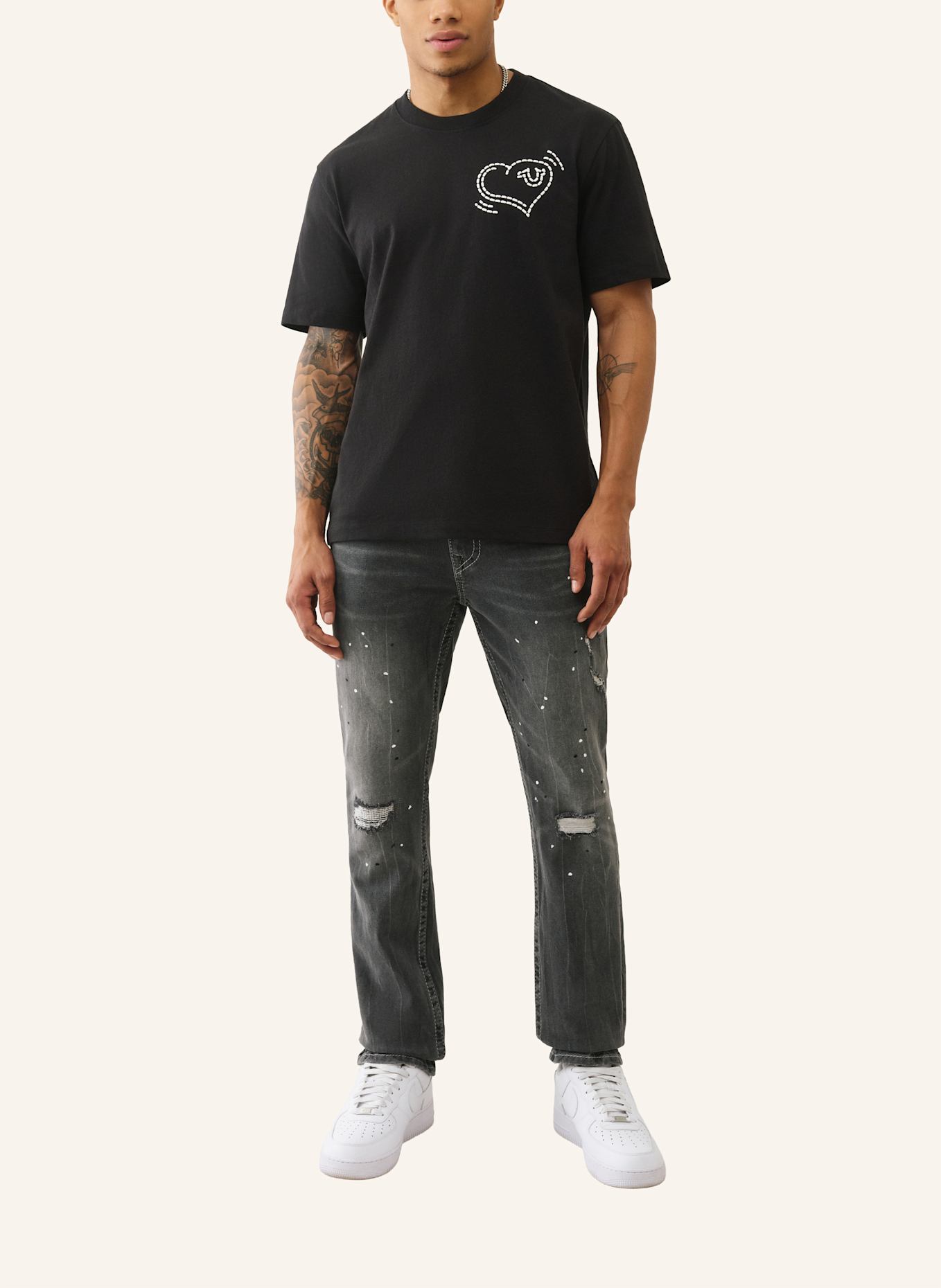 TRUE RELIGION T-Shirt CAT: SCHWARZ