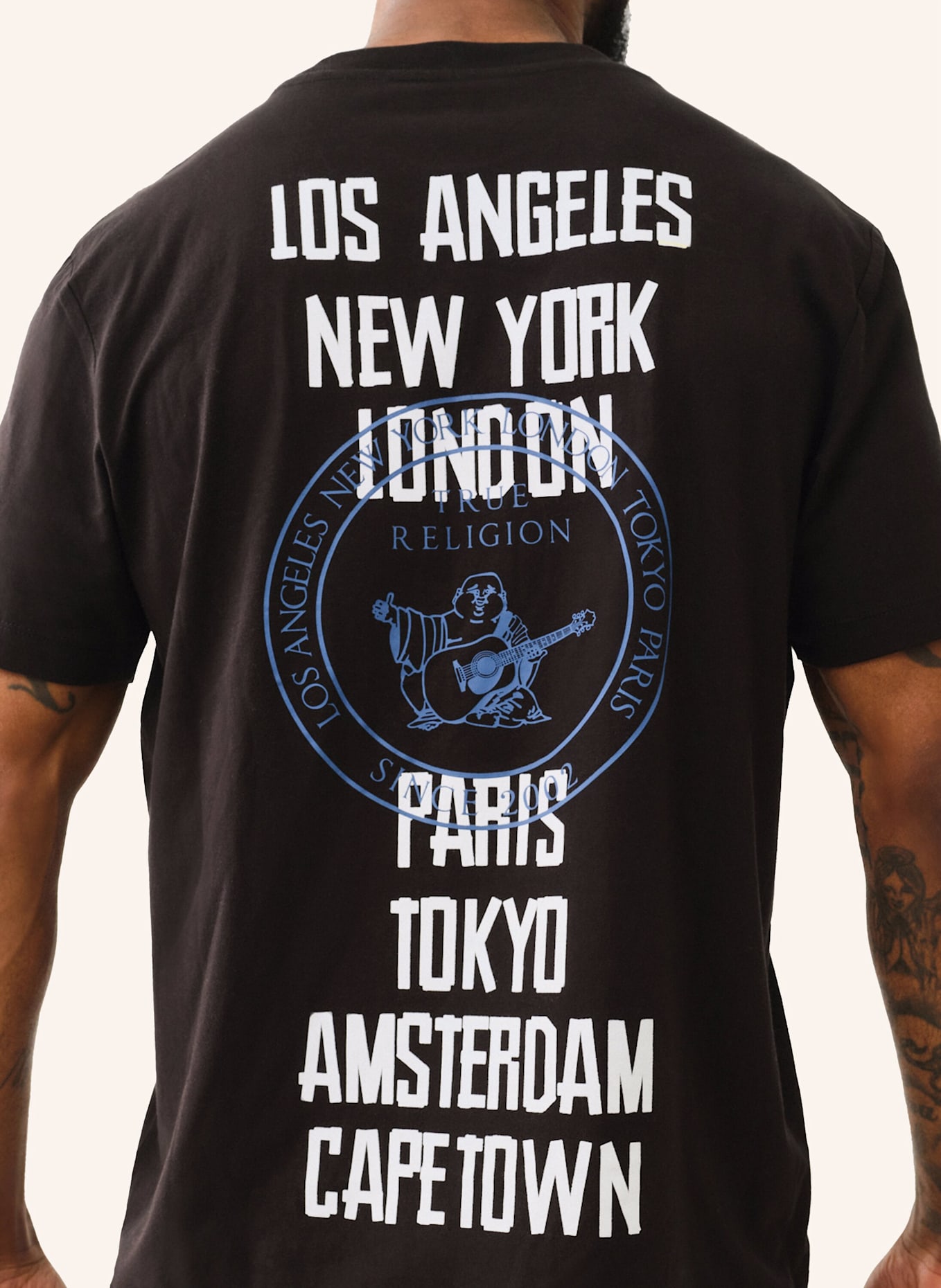 TRUE RELIGION T-Shirt: SCHWARZ