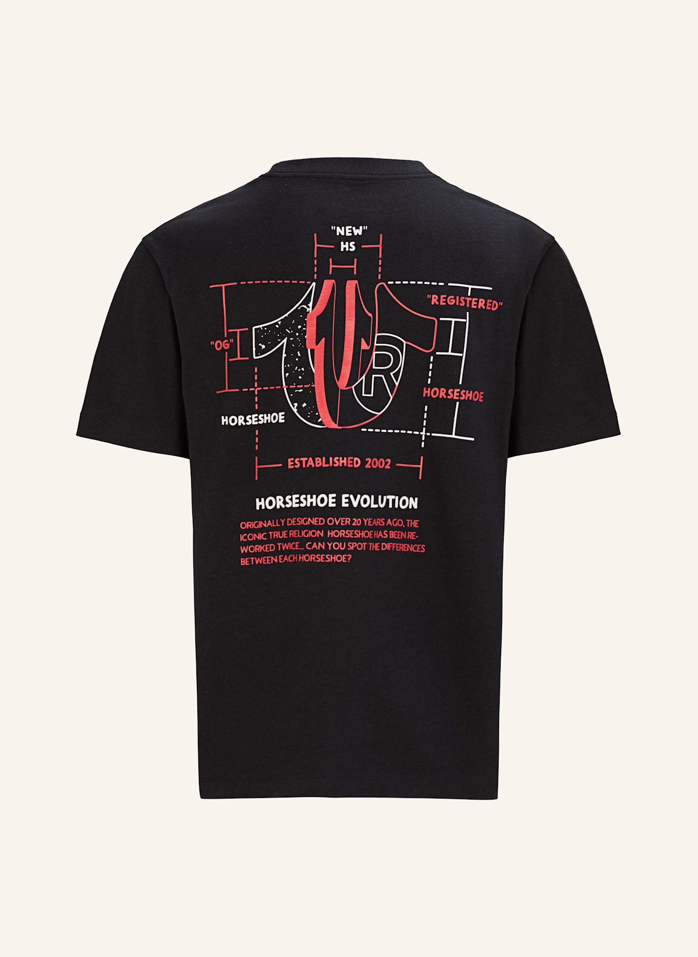 TRUE RELIGION T-Shirt SPEC: SCHWARZ