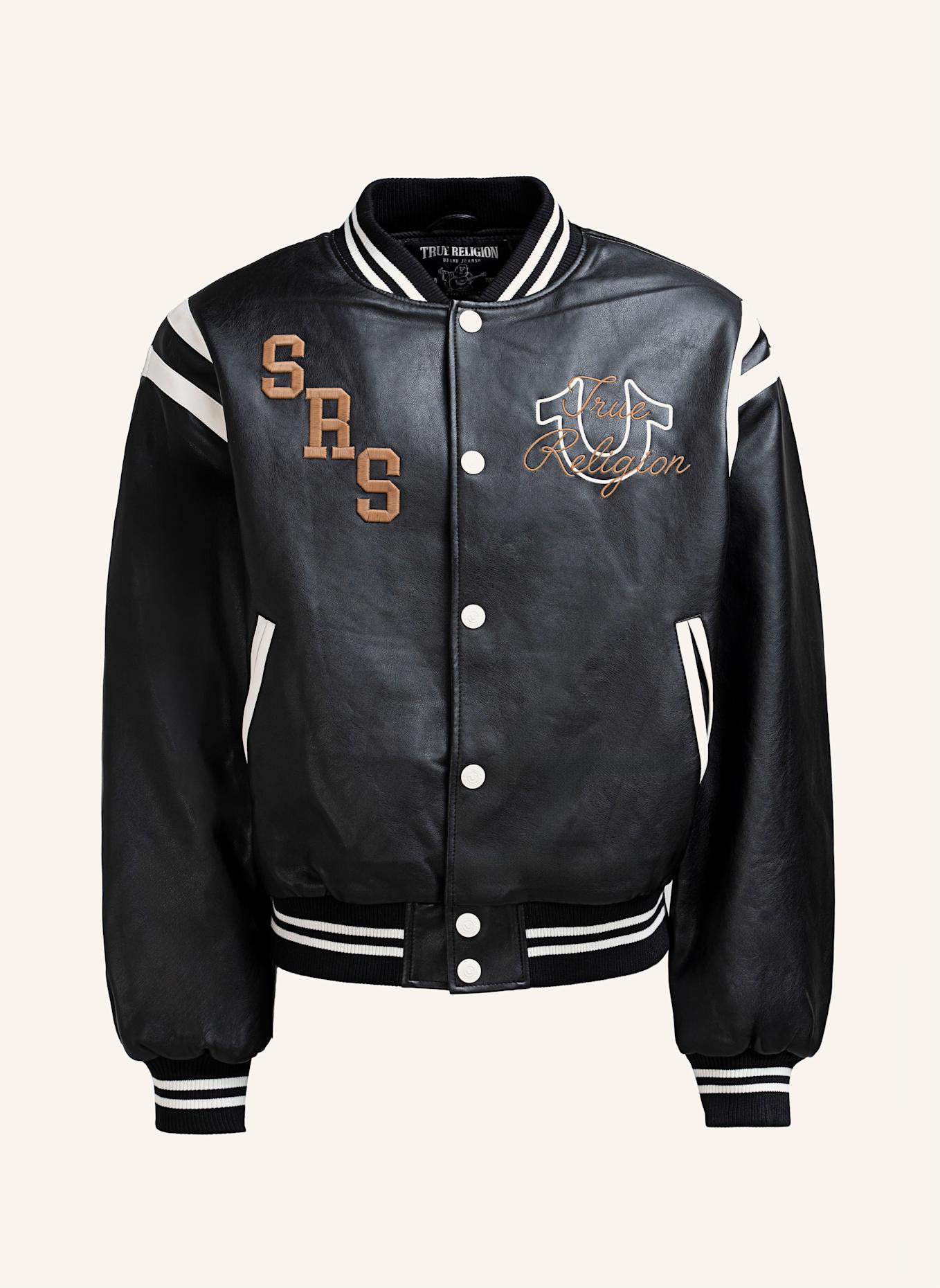 TRUE RELIGION Collegejacke: SCHWARZ