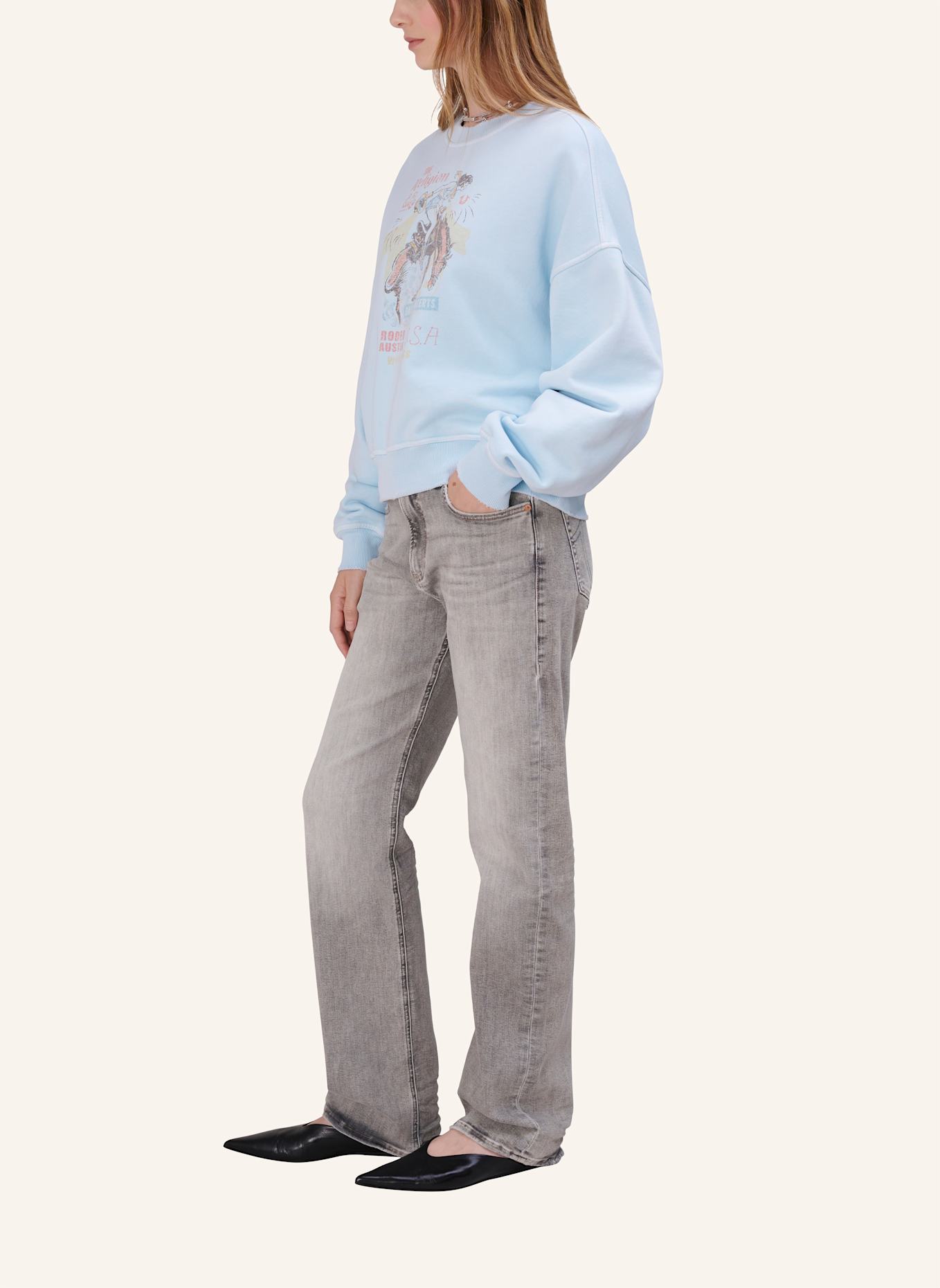 TRUE RELIGION Sweatshirt RODEO: HELLBLAU