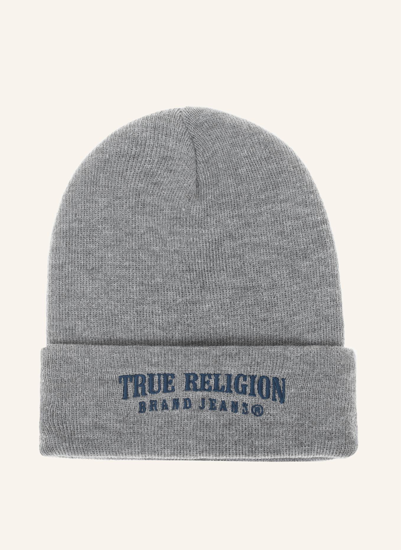 TRUE RELIGION Beanie: GRAU