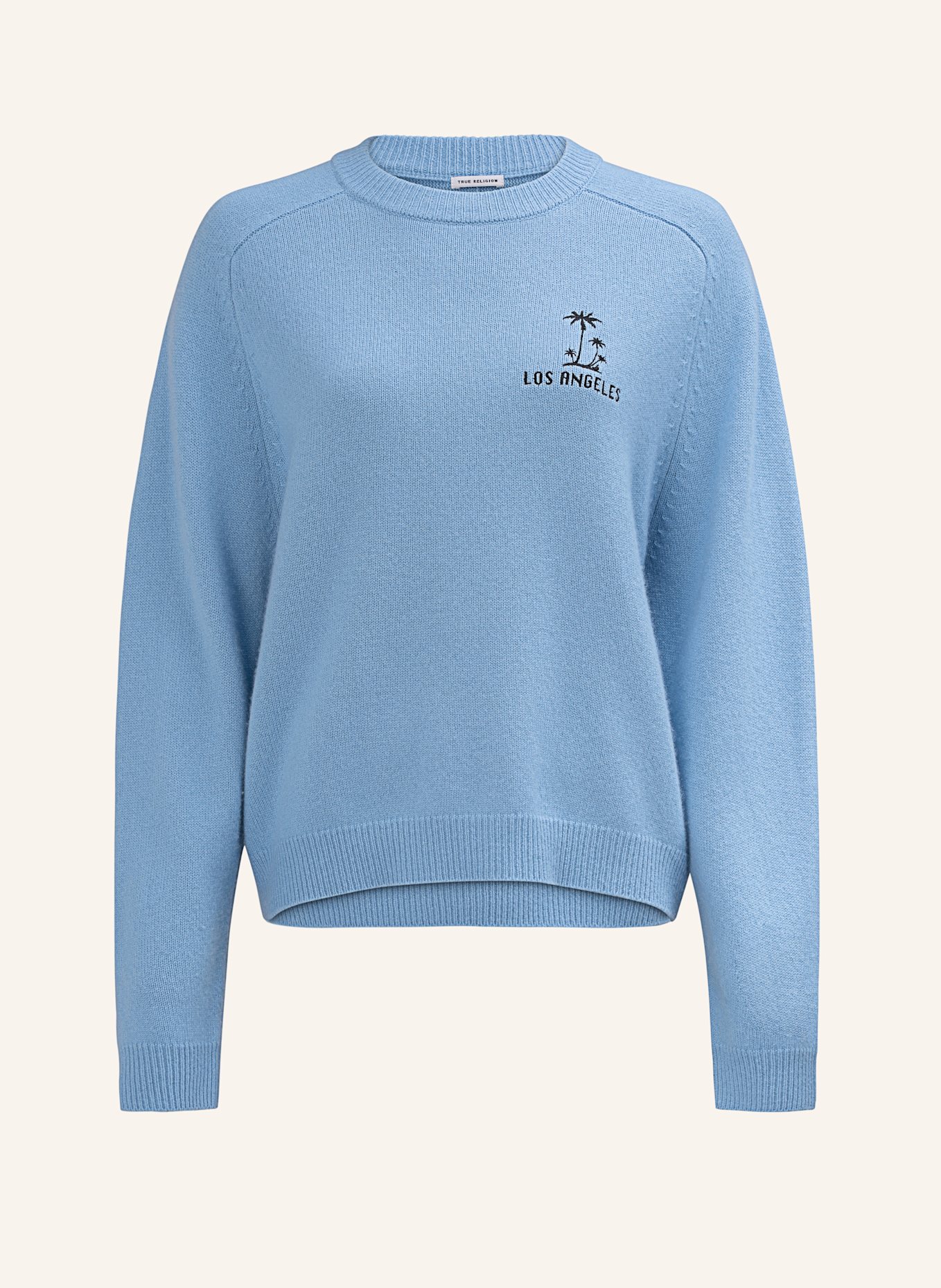 TRUE RELIGION Strickpulli MC CALIFORNIA: BLAU