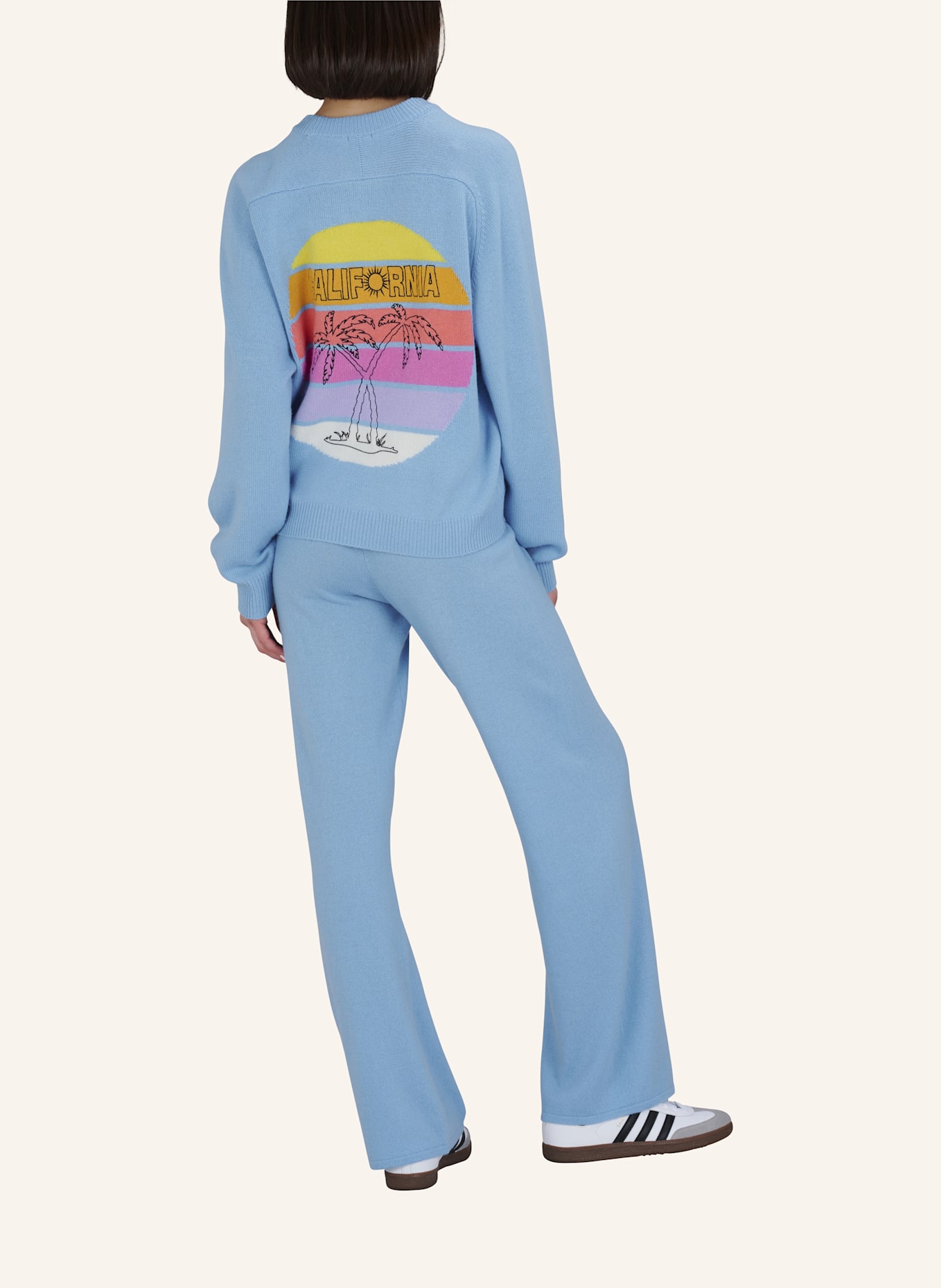 TRUE RELIGION Strickpulli MC CALIFORNIA: BLAU